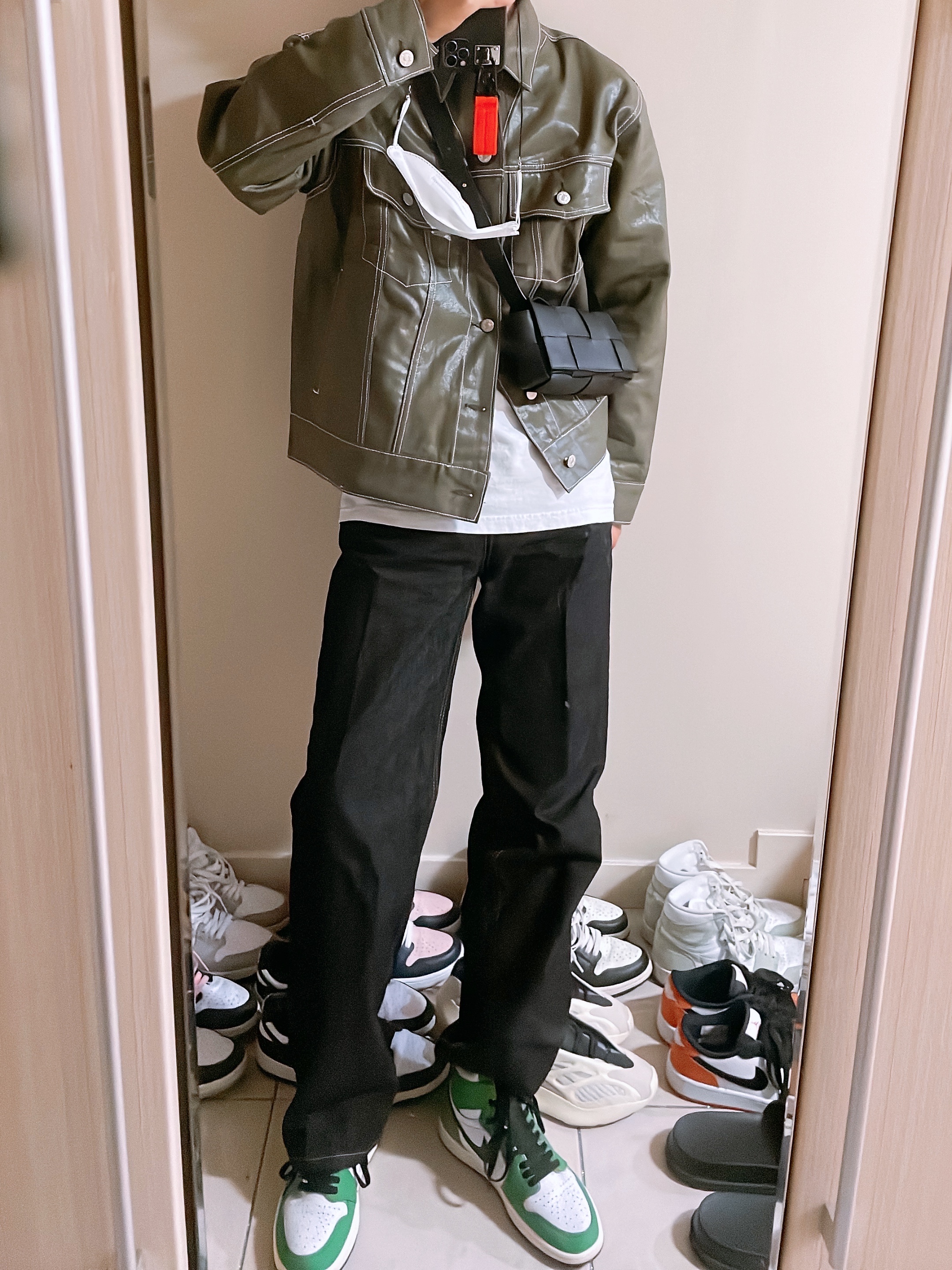 (W) Jordan 1 Retro High OG Lucky Green 착용 스타일