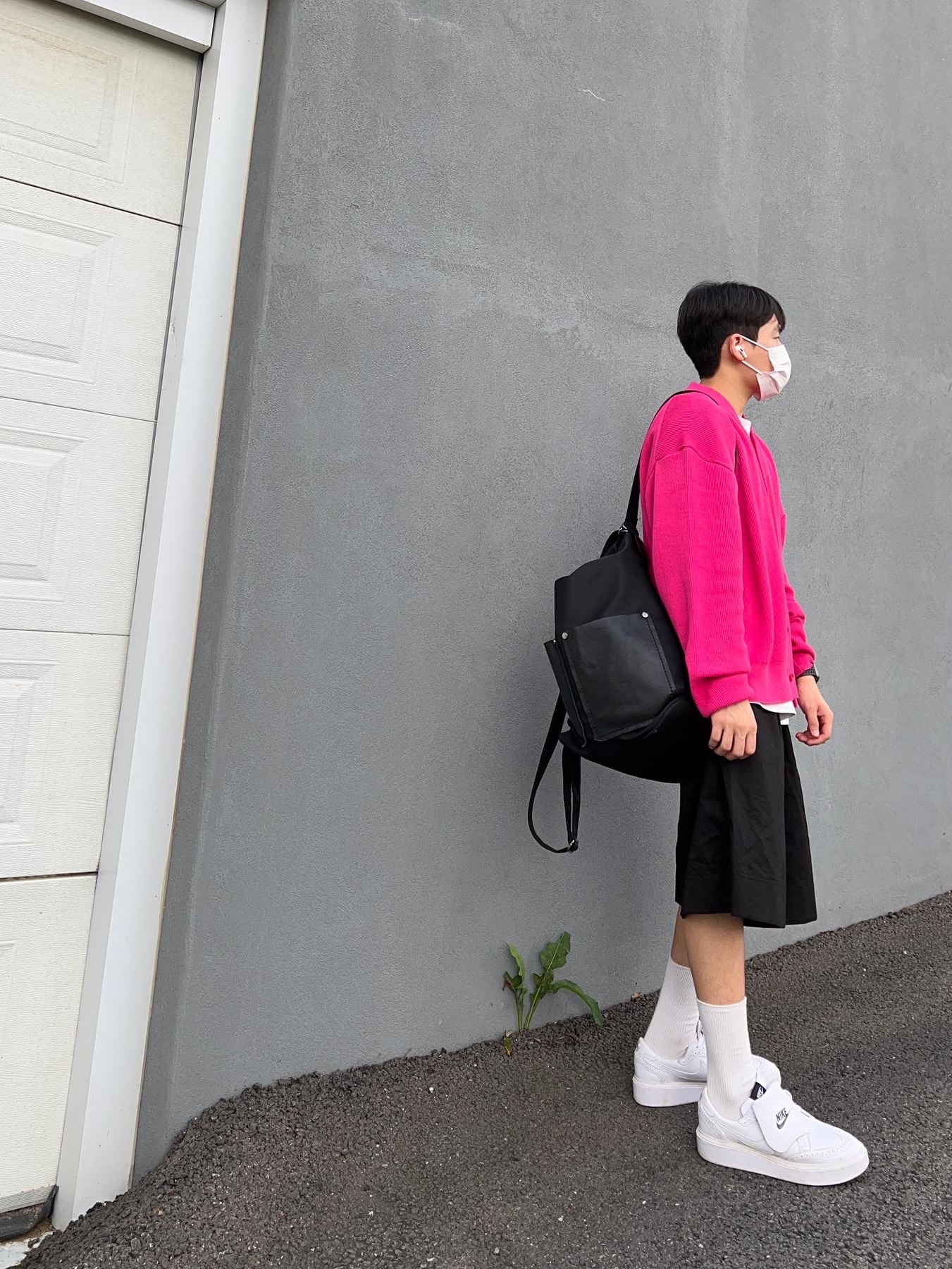 Nike x Peaceminusone Kwondo1 White 착용 스타일 - 3