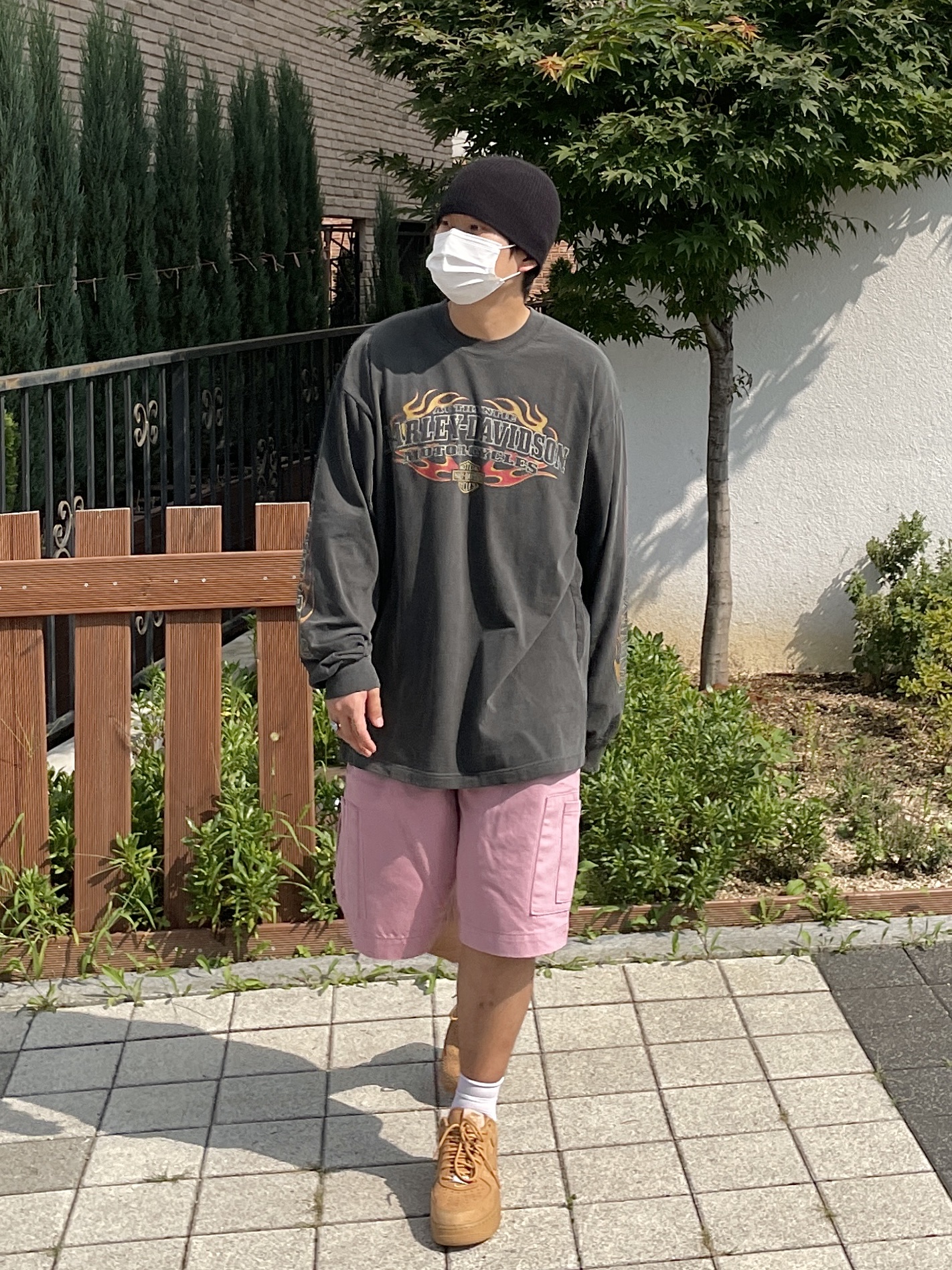 Nike x Supreme Air Force 1 Low Flax 착용 스타일 - 2