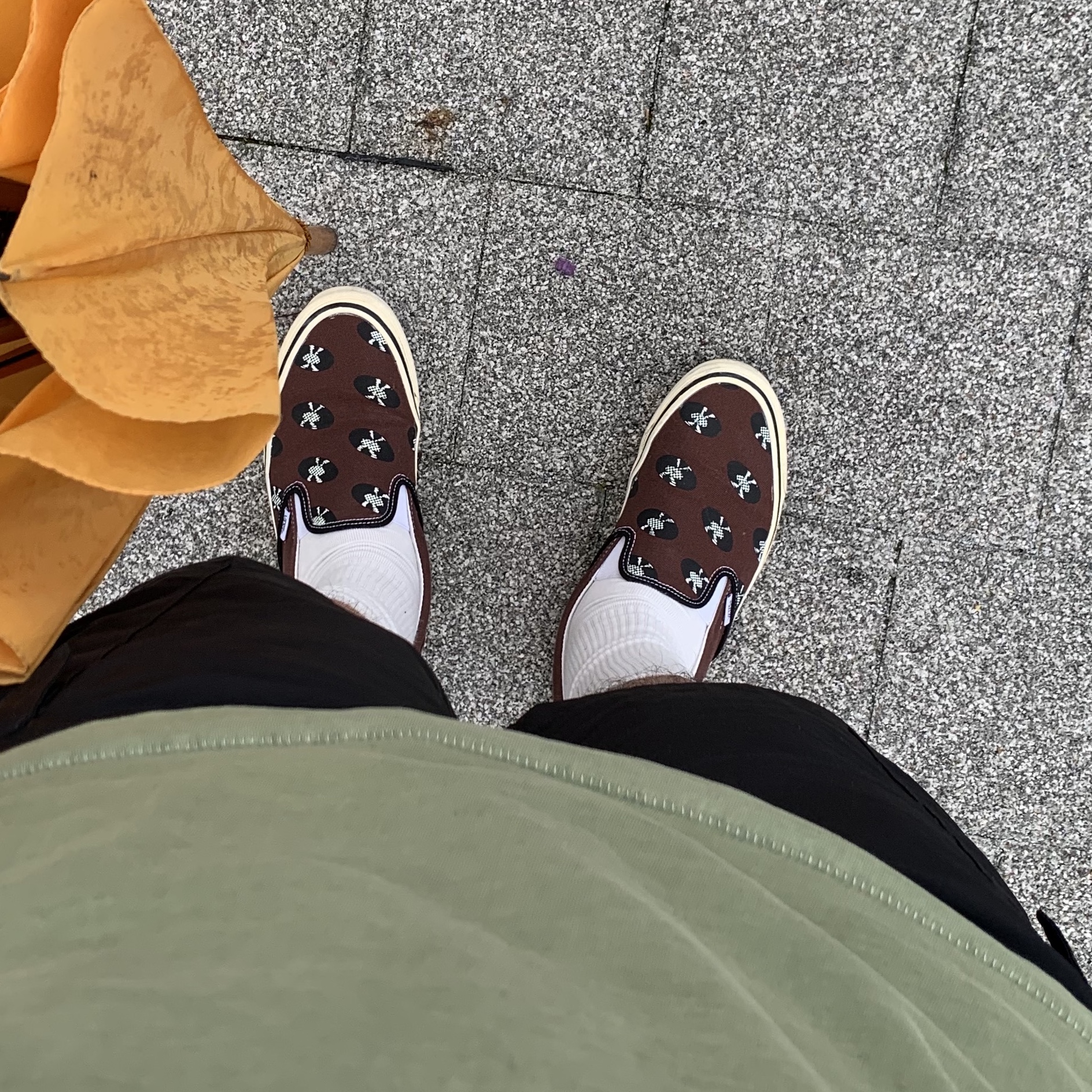 Vans Vault x Wacko Maria Classic Slip-On LX Brown 착용 스타일