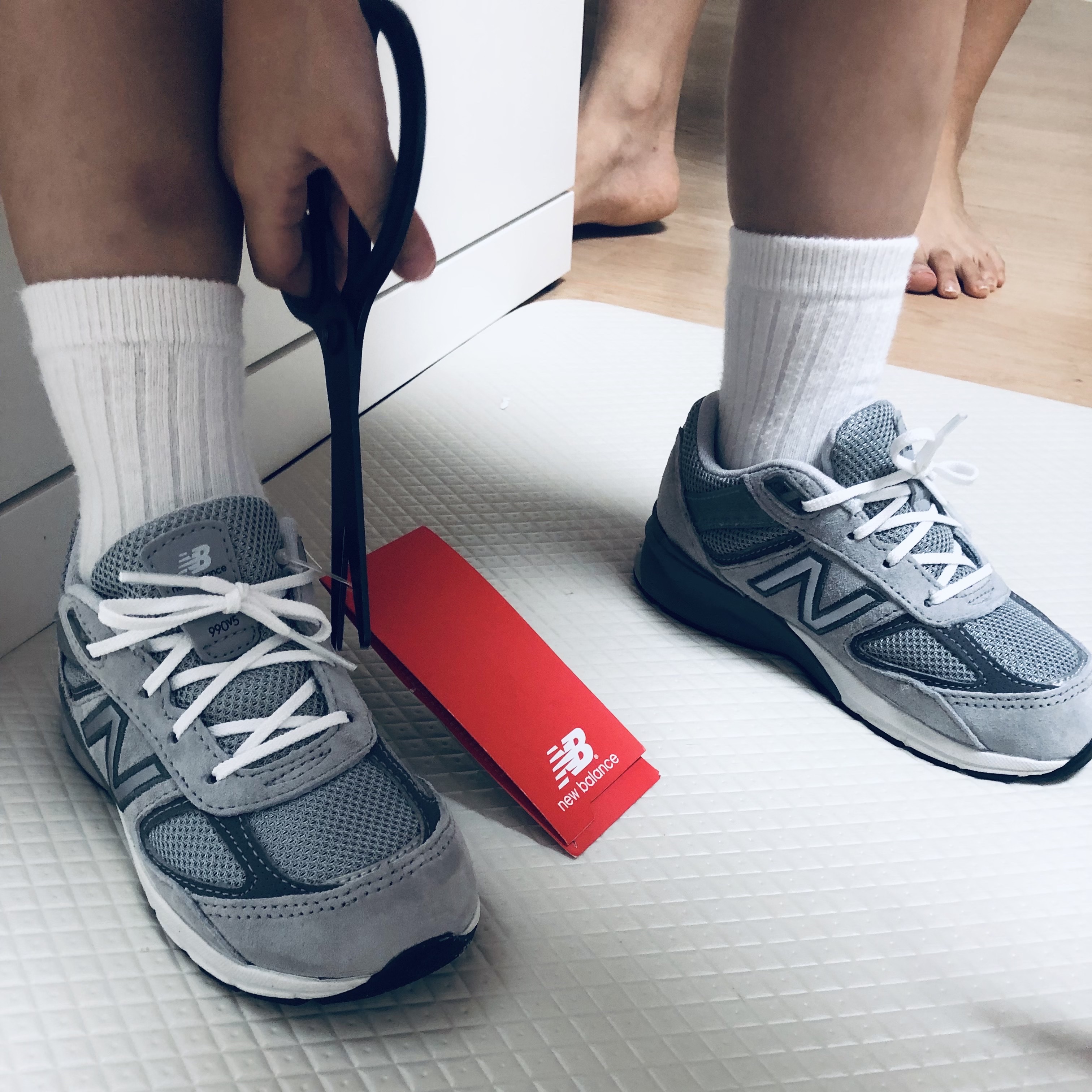 (PS) New Balance 990v5 Grey 착용 스타일