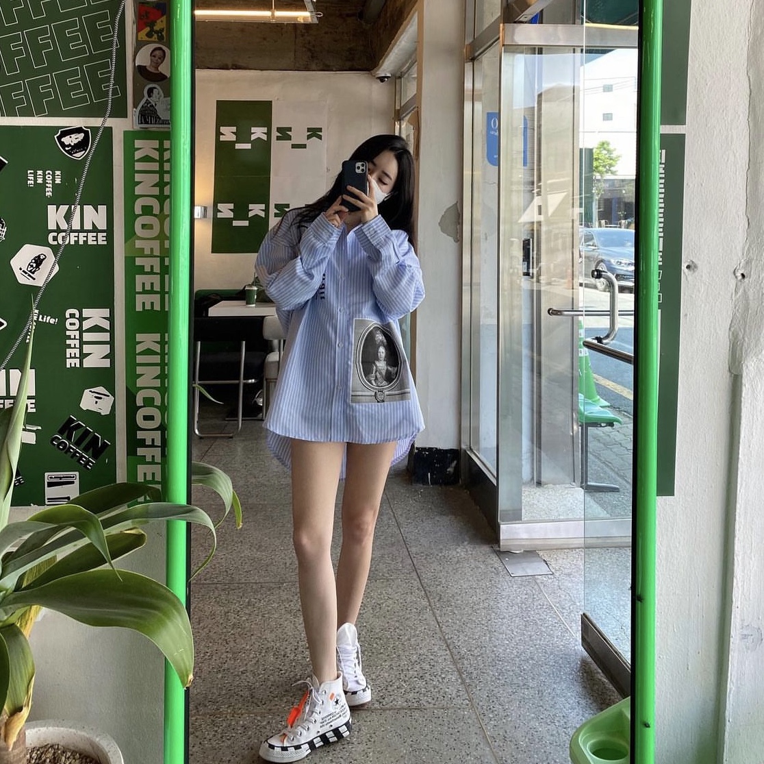 Converse x Off-White Chuck 70 High V2 2018 착용 스타일 - 1