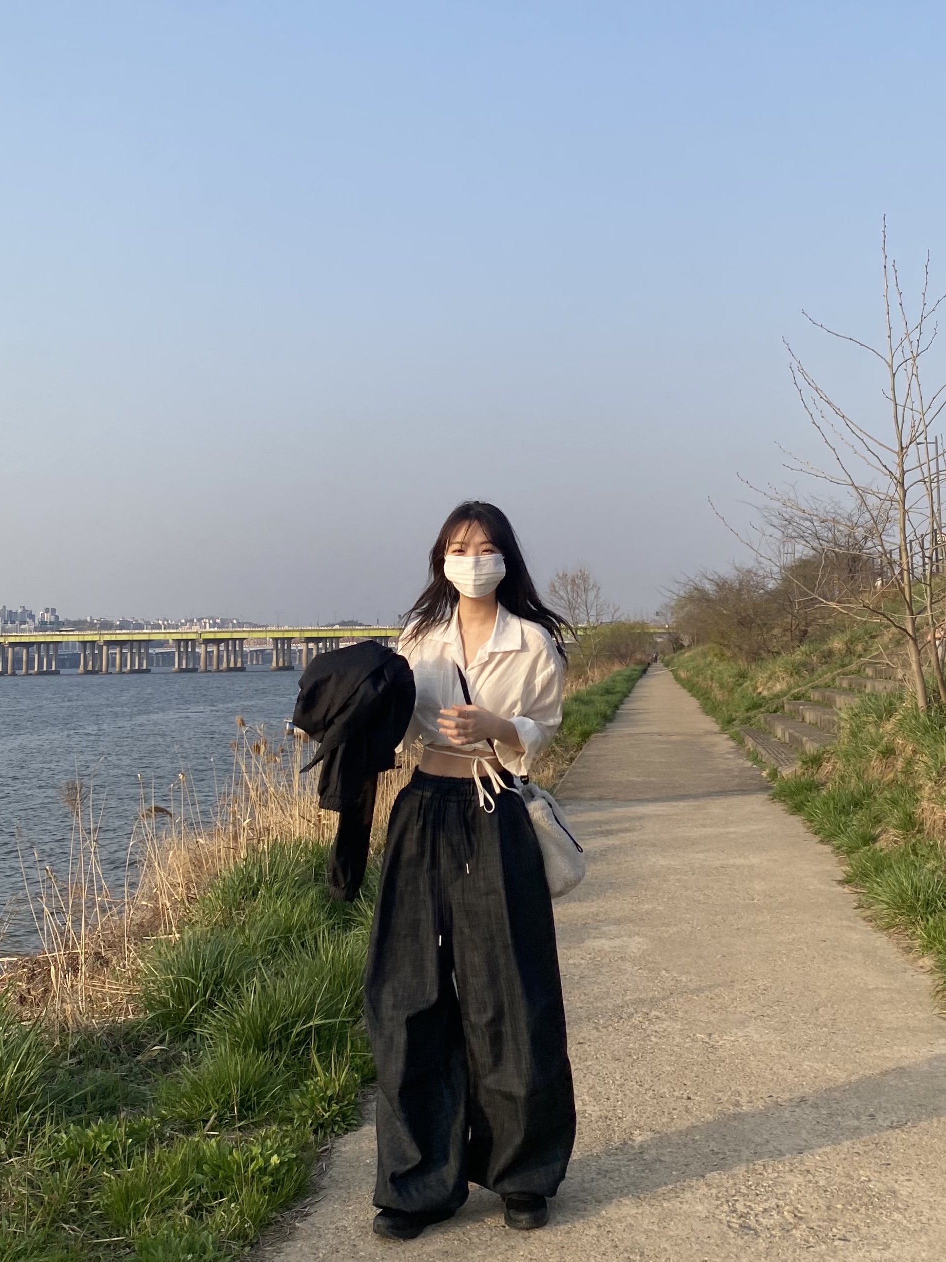 Asics Jog 100 2 Black 착용 스타일