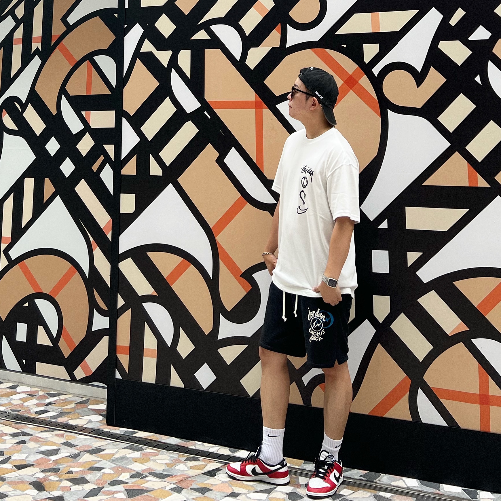 Supreme Kevlar Denim S Logo 6-Panel Black - 22SS, Nike x Stussy NRG RA T-Shirt Summit White (DM4942-121) 착용 스타일