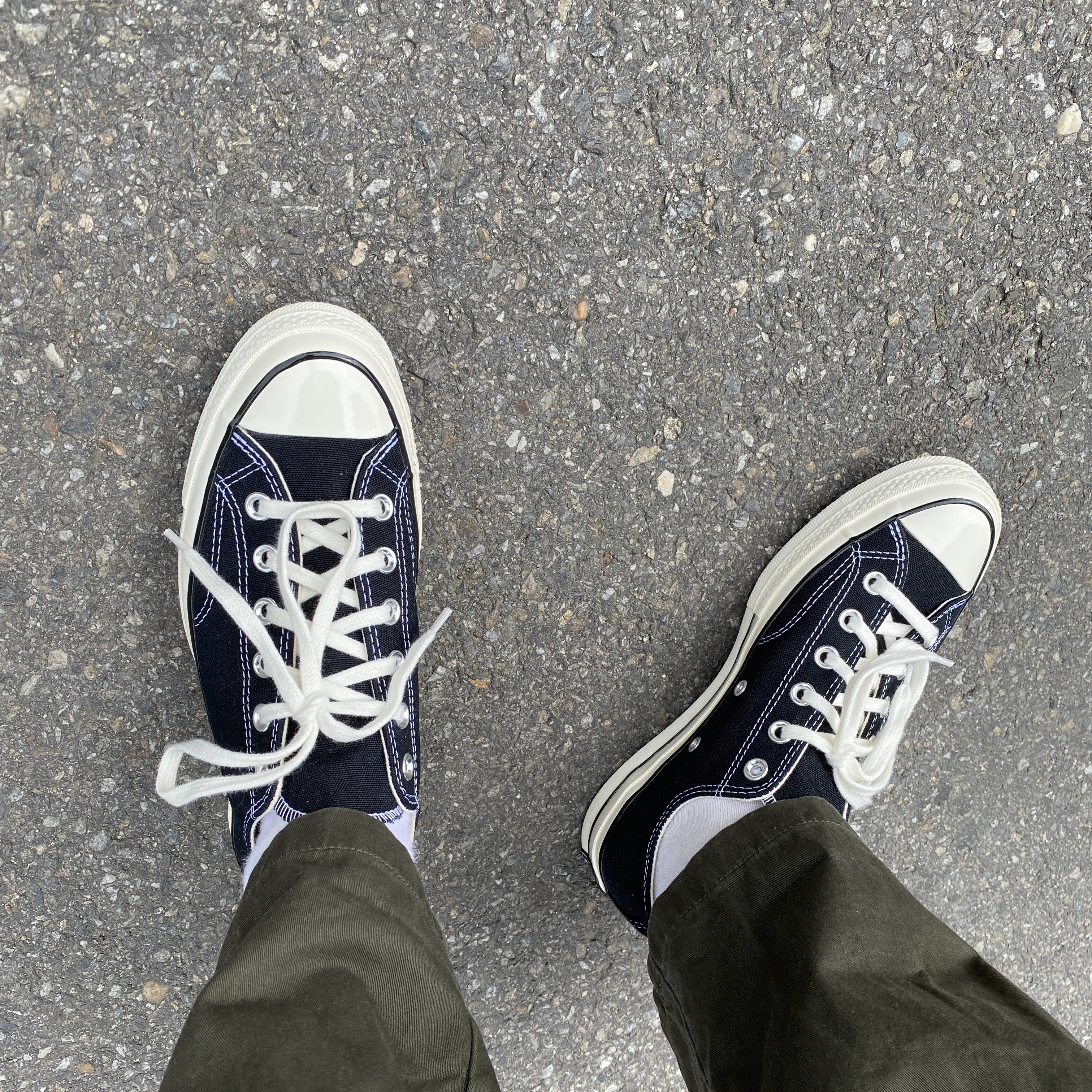 Converse Chuck 70 Ox Black - Standard 착용 스타일