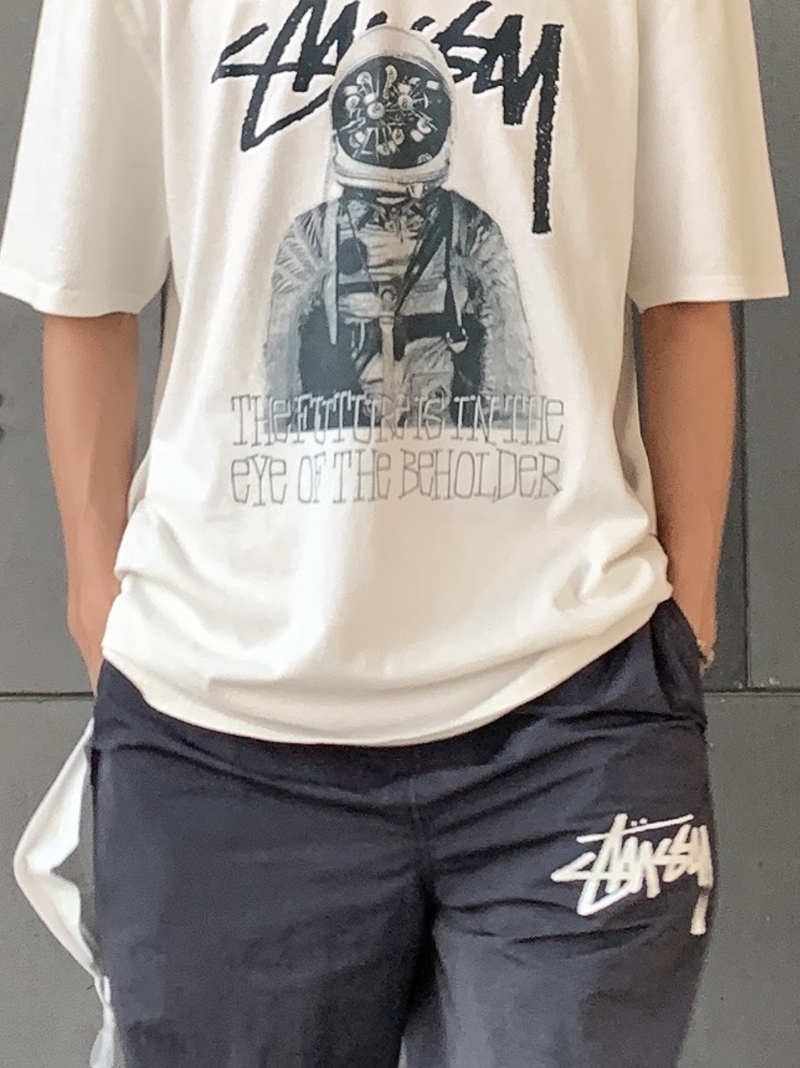 Nike x Stussy Beach Pants Off Noir 착용 스타일