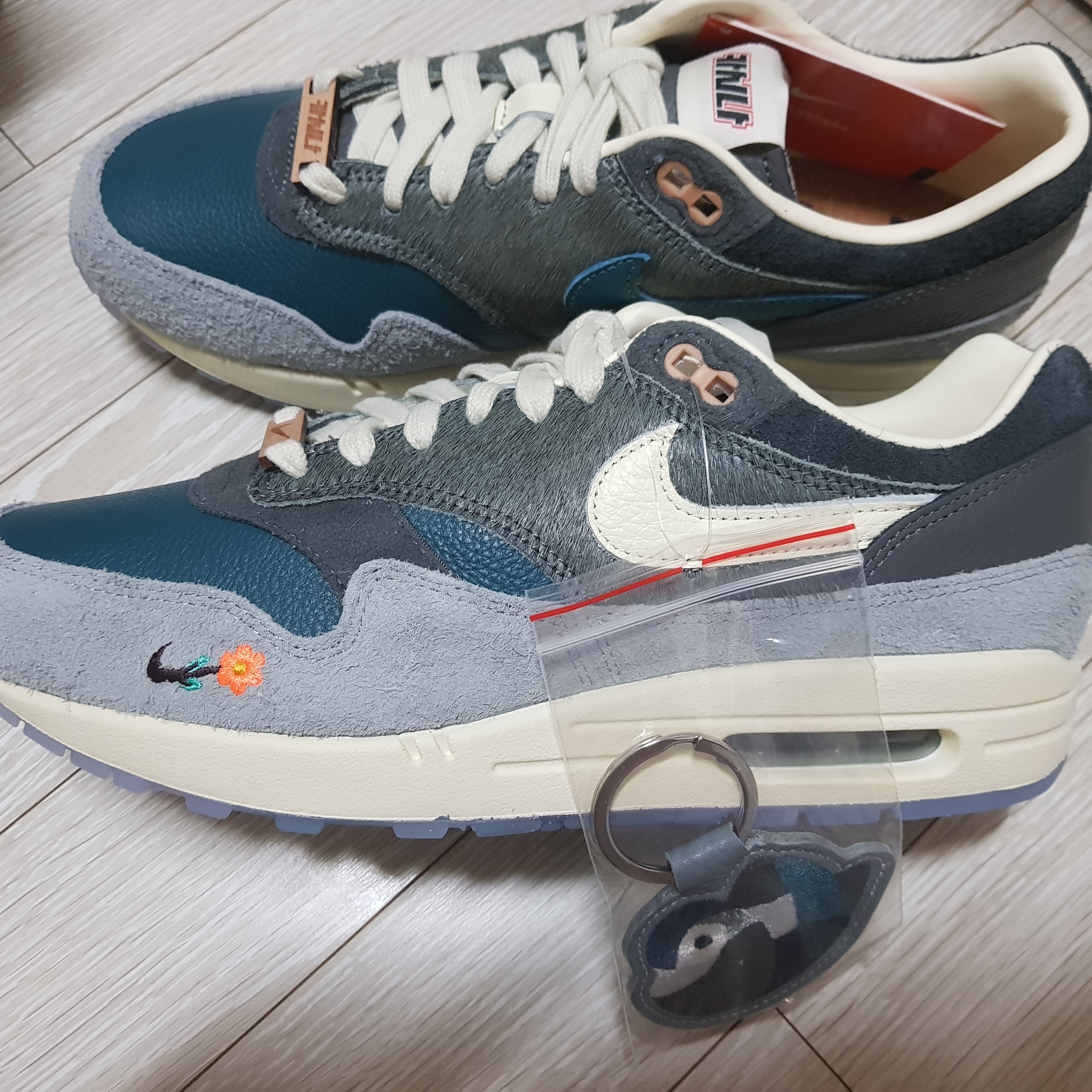 Nike x Kasina Air Max 1 SP Won-Ang Particle Grey 착용 스타일