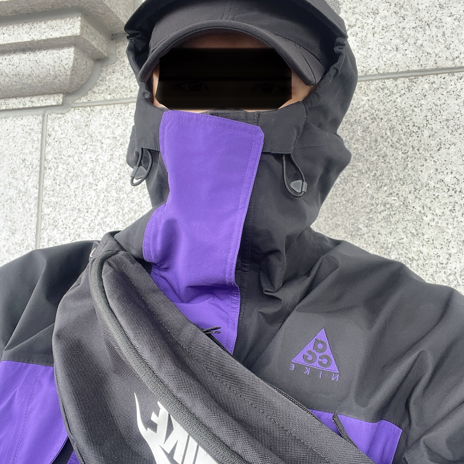 Nike ACG Gore-Tex Jacket Black Court Purple - US/EU 착용 스타일