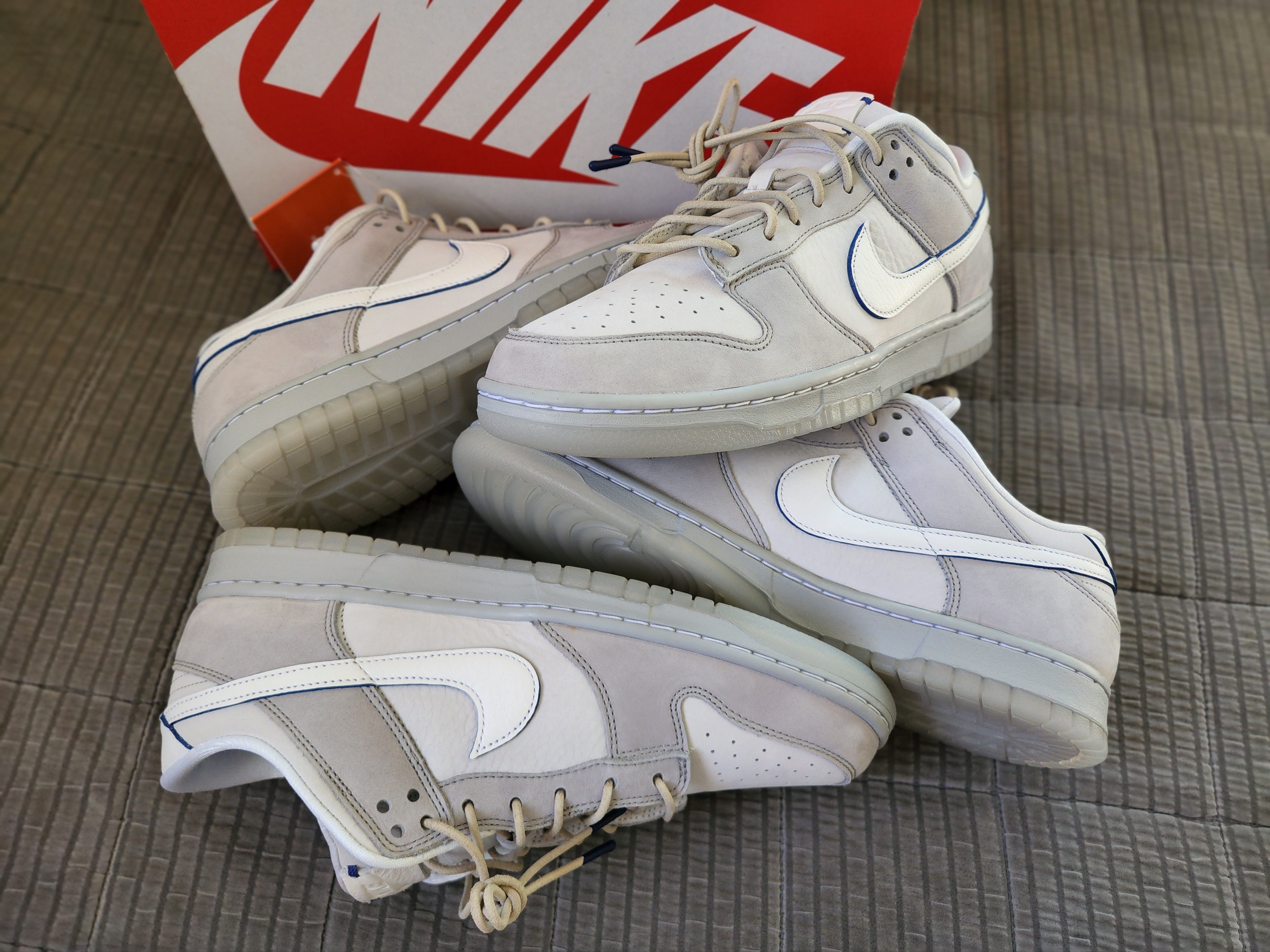 Nike Dunk Low Wolf Grey and Pure Platinum 착용 스타일 - 5