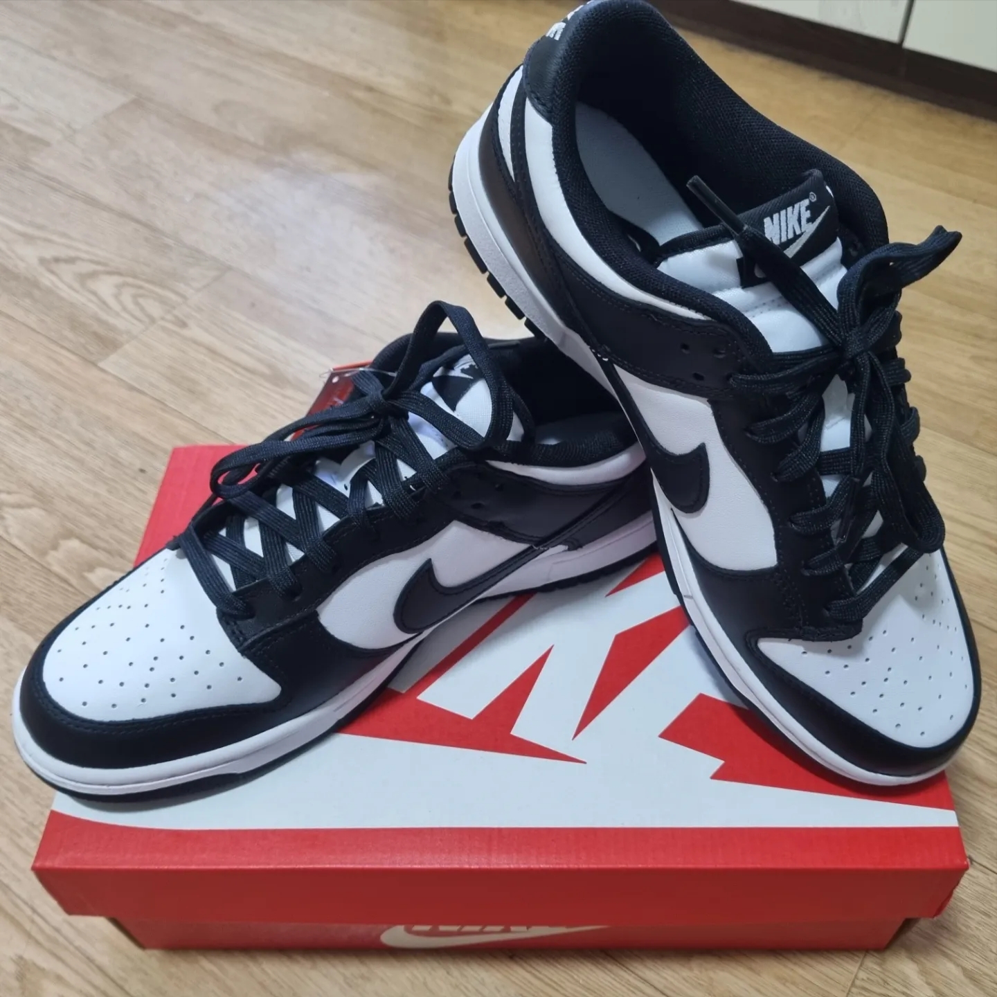 Nike Dunk Low Retro Black, (W) Nike Dunk Low Black 착용 스타일 - 3