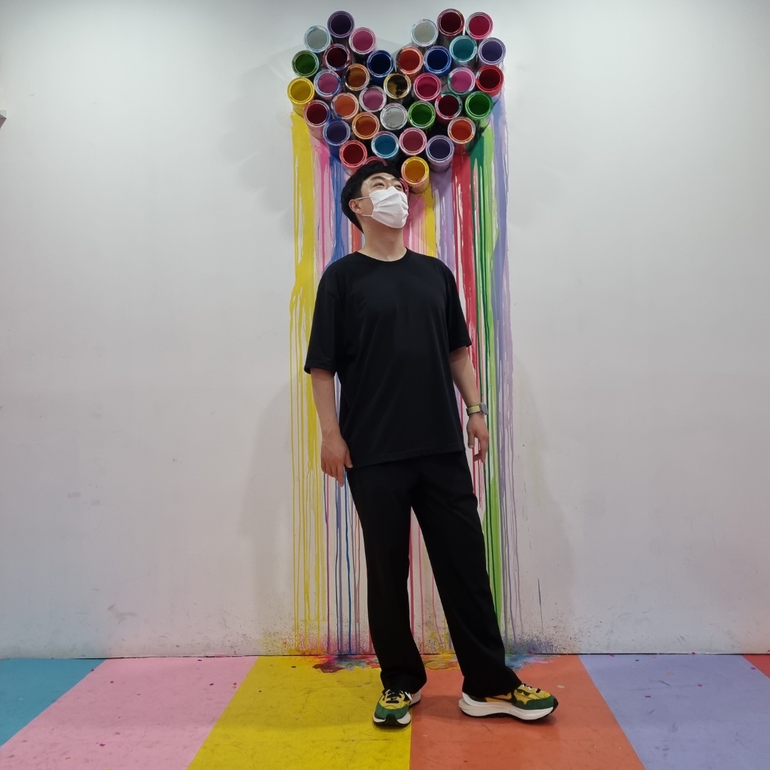 Nike x Sacai VaporWaffle Tour Yellow & Gorge Green Sail 착용 스타일