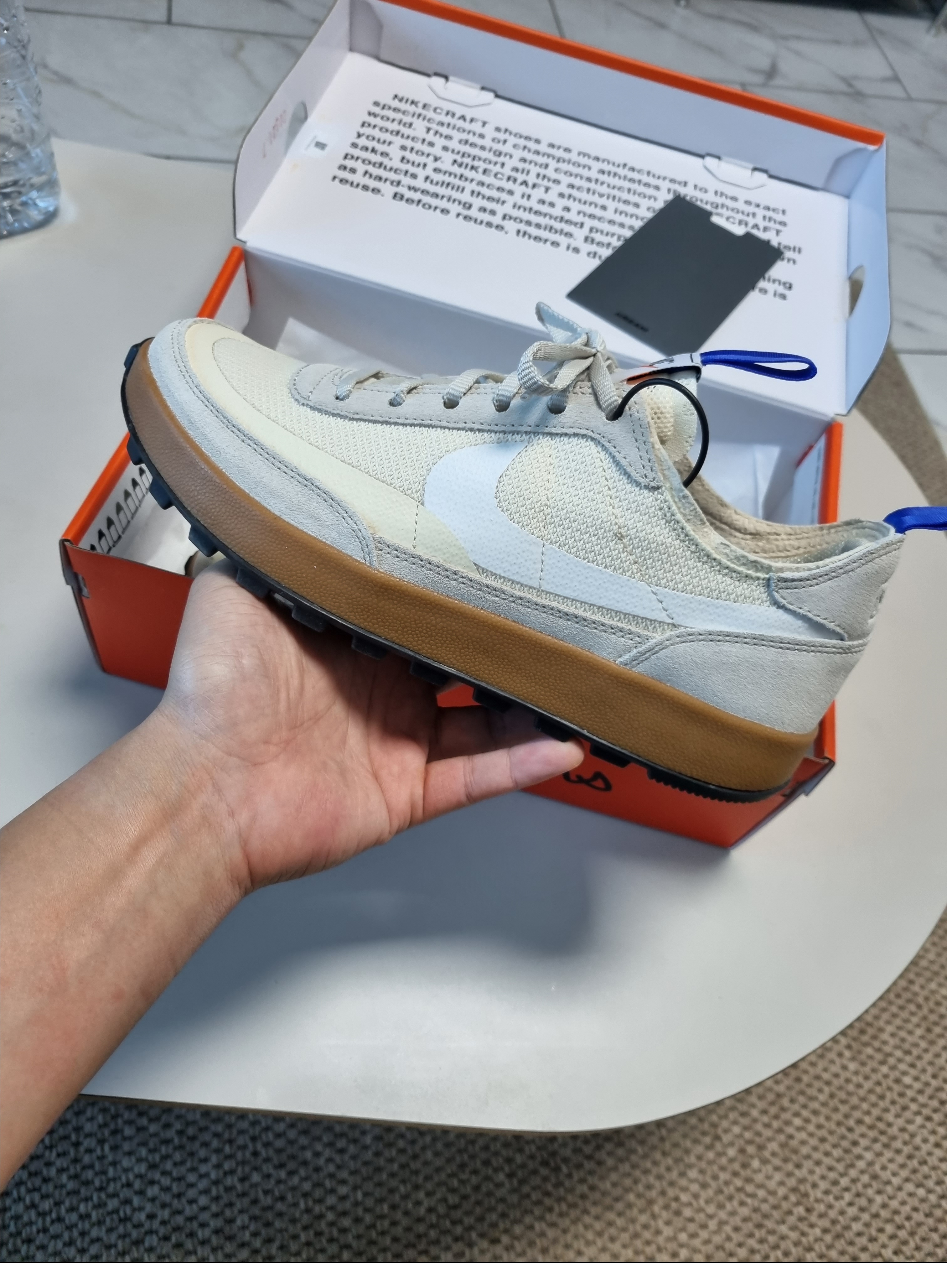Nike x Tom Sachs General Purpose Shoe Light Cream 착용 스타일 - 2
