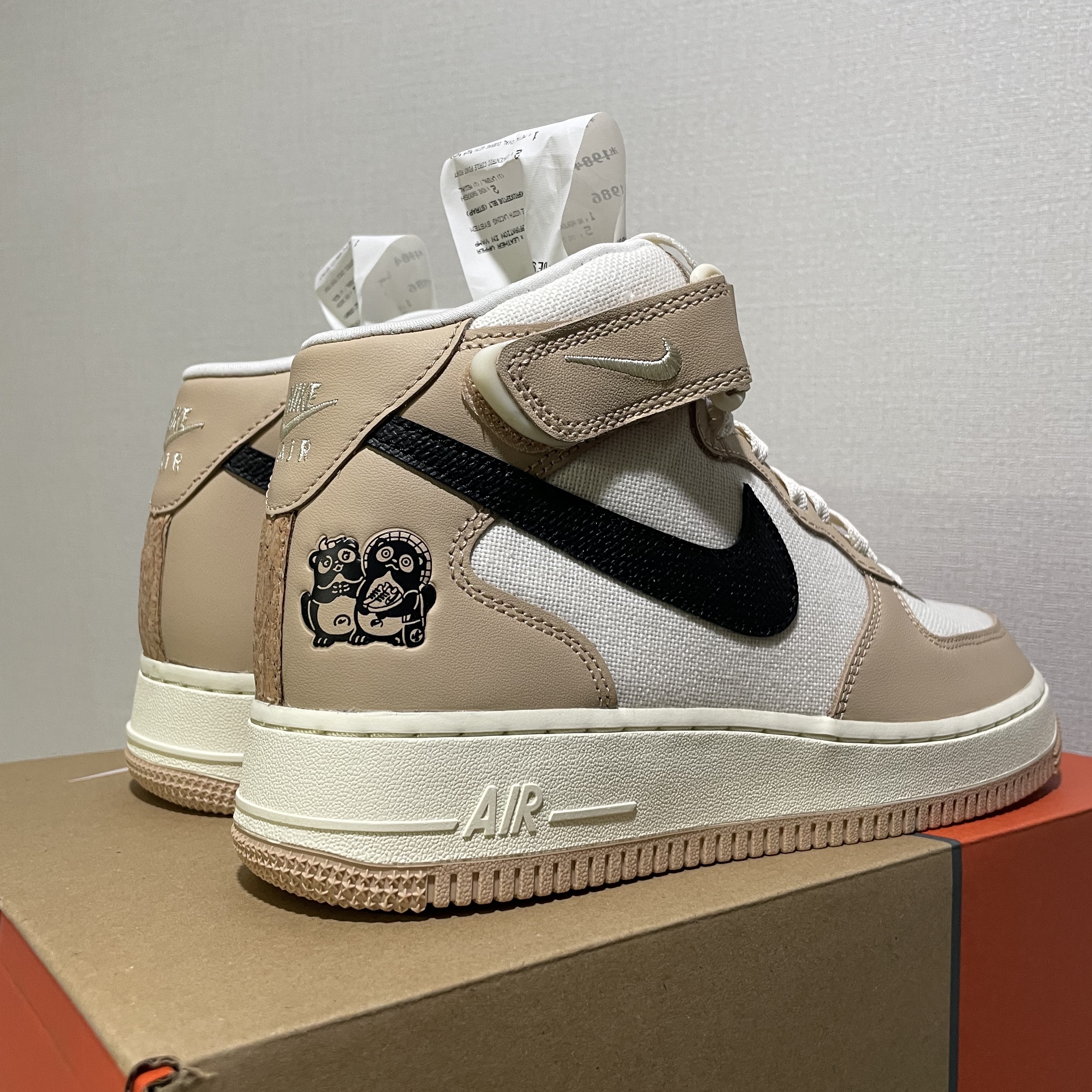 Nike Air Force 1 Mid '07 LX Pale Ivory and Shimmer 착용 스타일 - 4