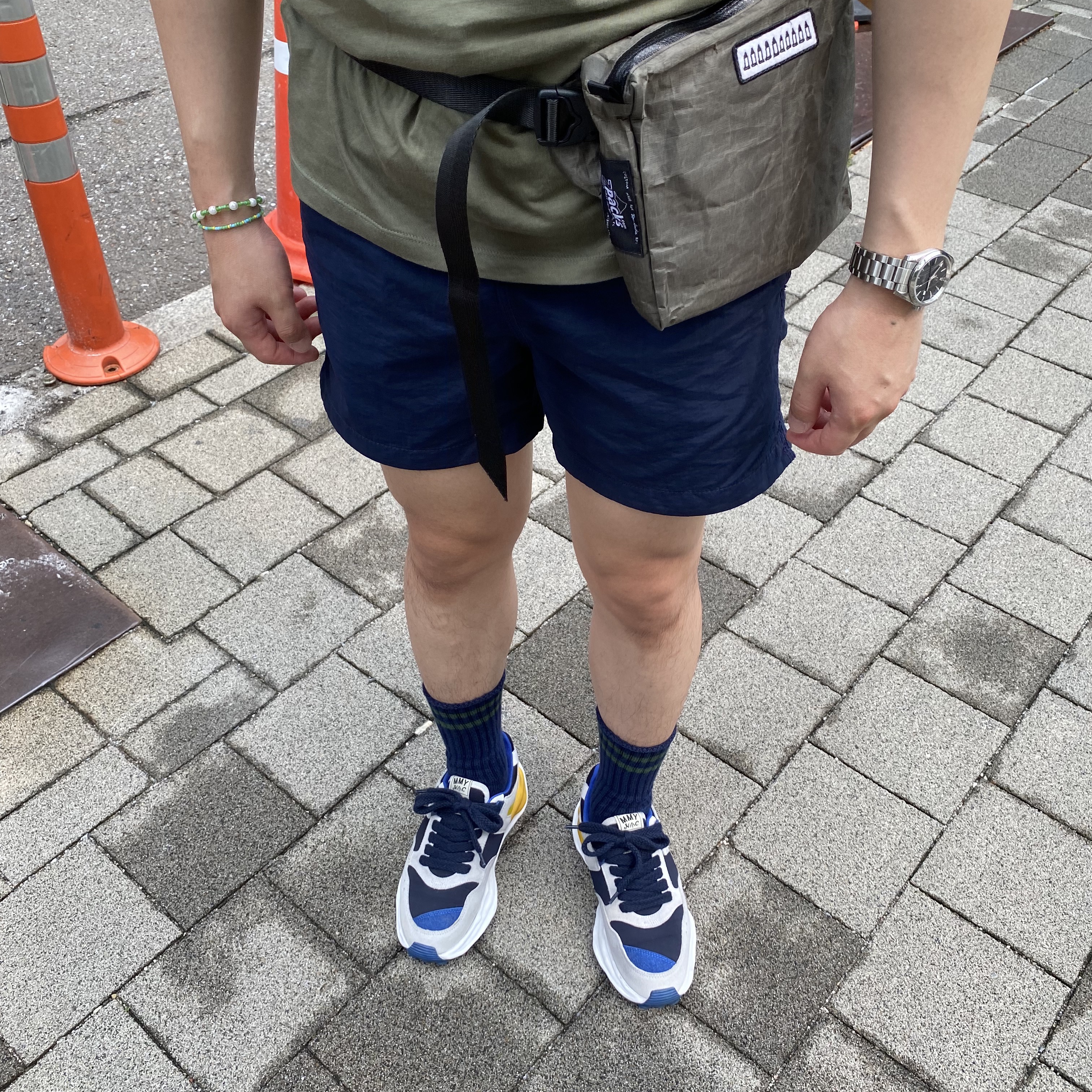Maison Mihara Yasuhiro x Nigel Cabourn FR Army Sneakers Navy 착용 스타일