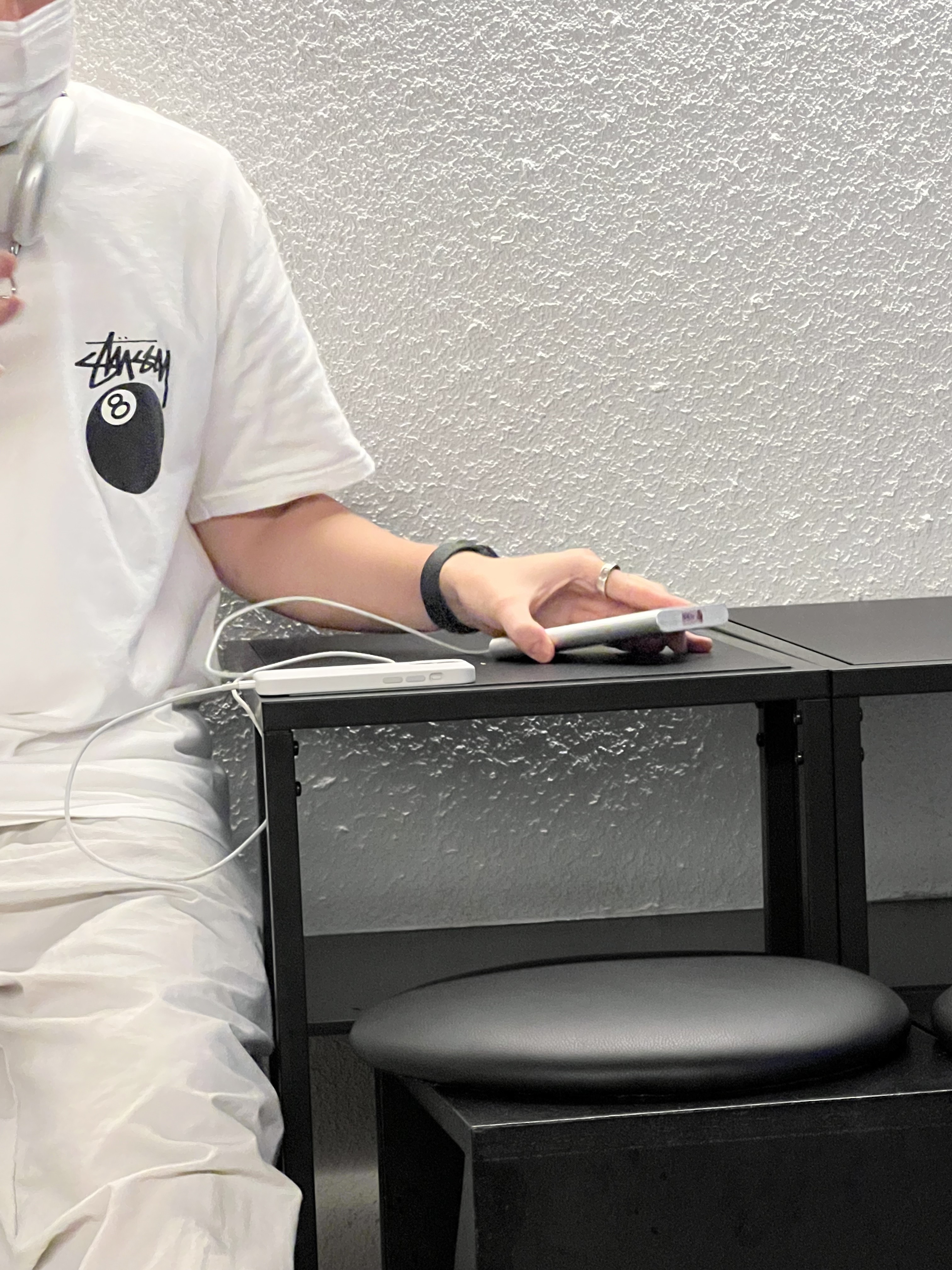Nike Air Force 1 '07 Low White, Stussy 8 Ball T-Shirt White - 22SS 착용 스타일 - 4