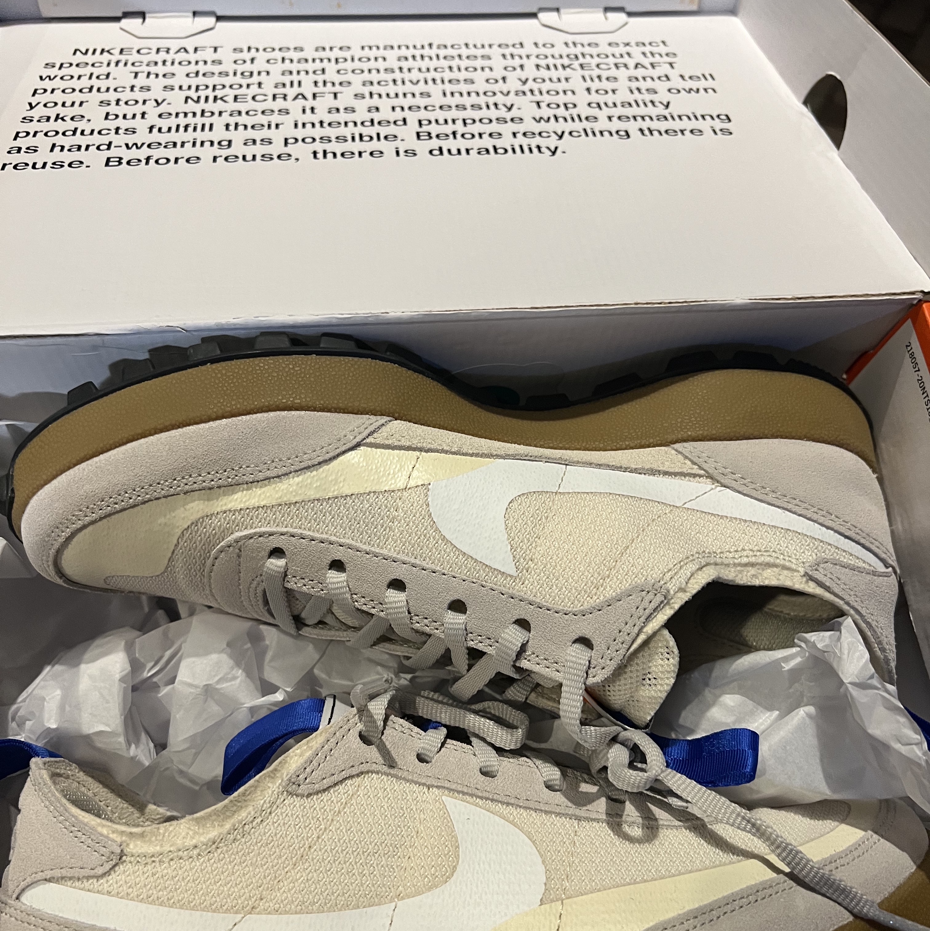 Nike x Tom Sachs General Purpose Shoe Light Cream 착용 스타일