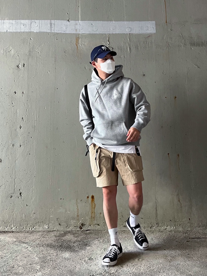 Converse x Moncler x Fragment Jack Purcell Fraylor II Black, Palace x CK1 Tri-Ferg Hood Grey Marl - 22SS 착용 스타일