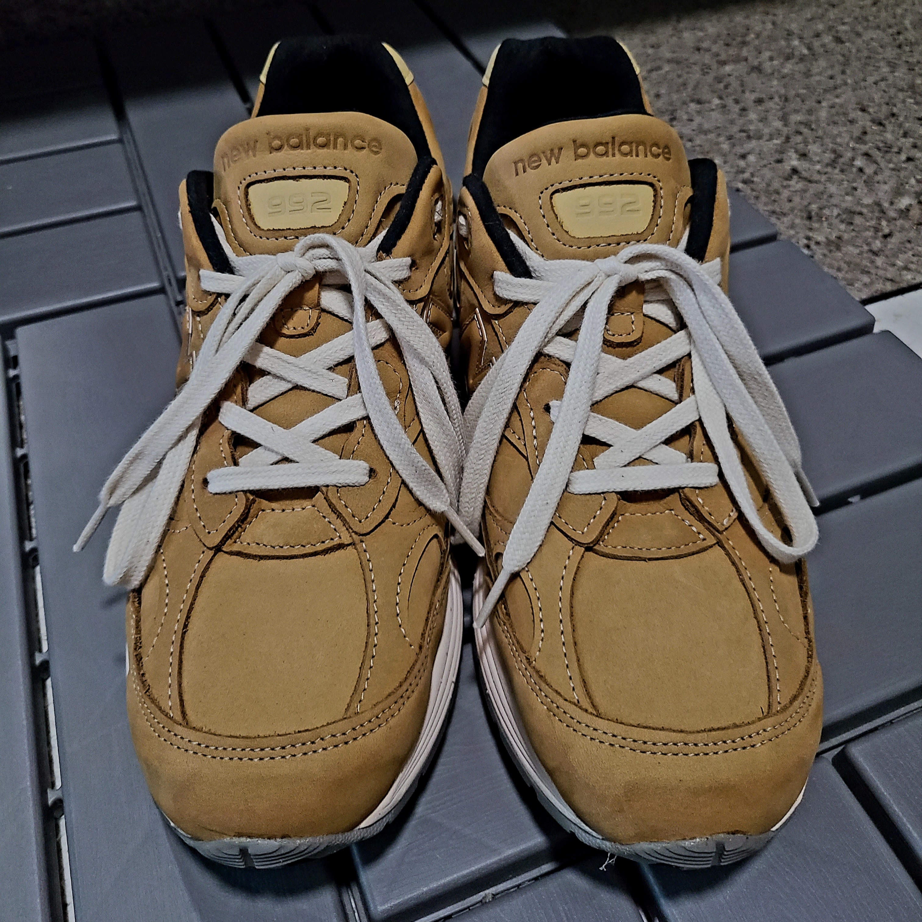 New Balance 992 Made in USA Brown 착용 스타일