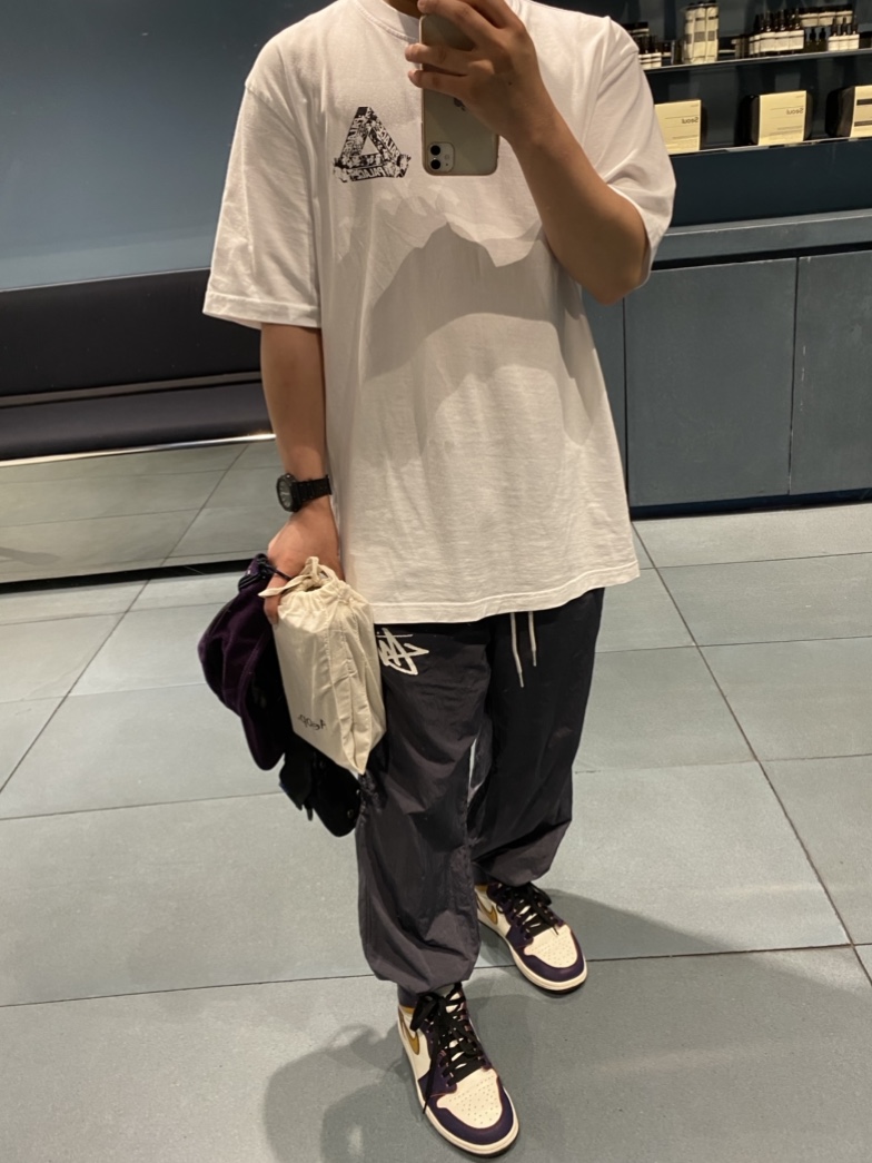 Jordan 1 Retro High OG Defiant SB LA to Chicago, Nike x Stussy Beach Pants Off Noir 착용 스타일