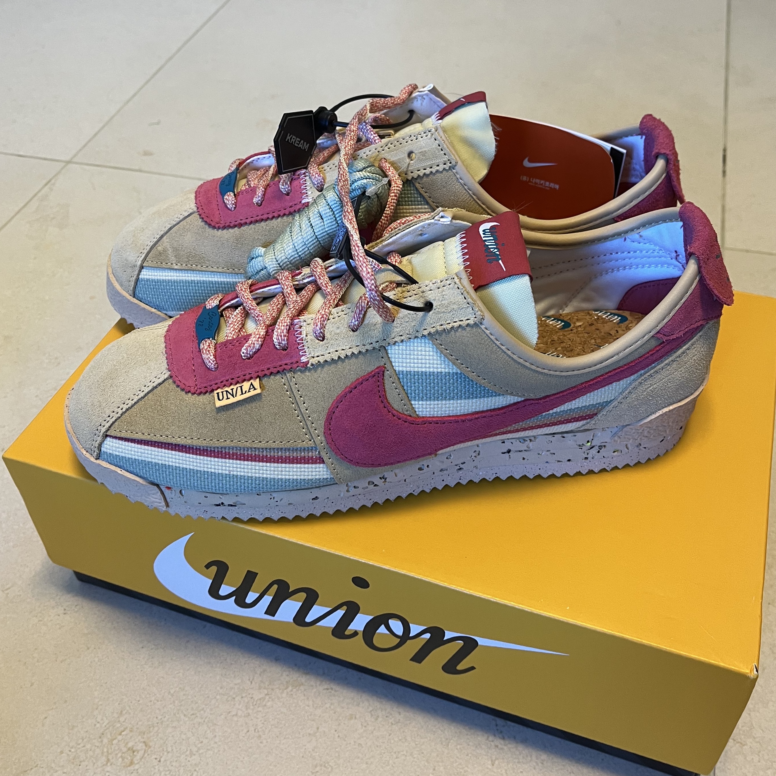Nike x Union Cortez SP Sesame 착용 스타일