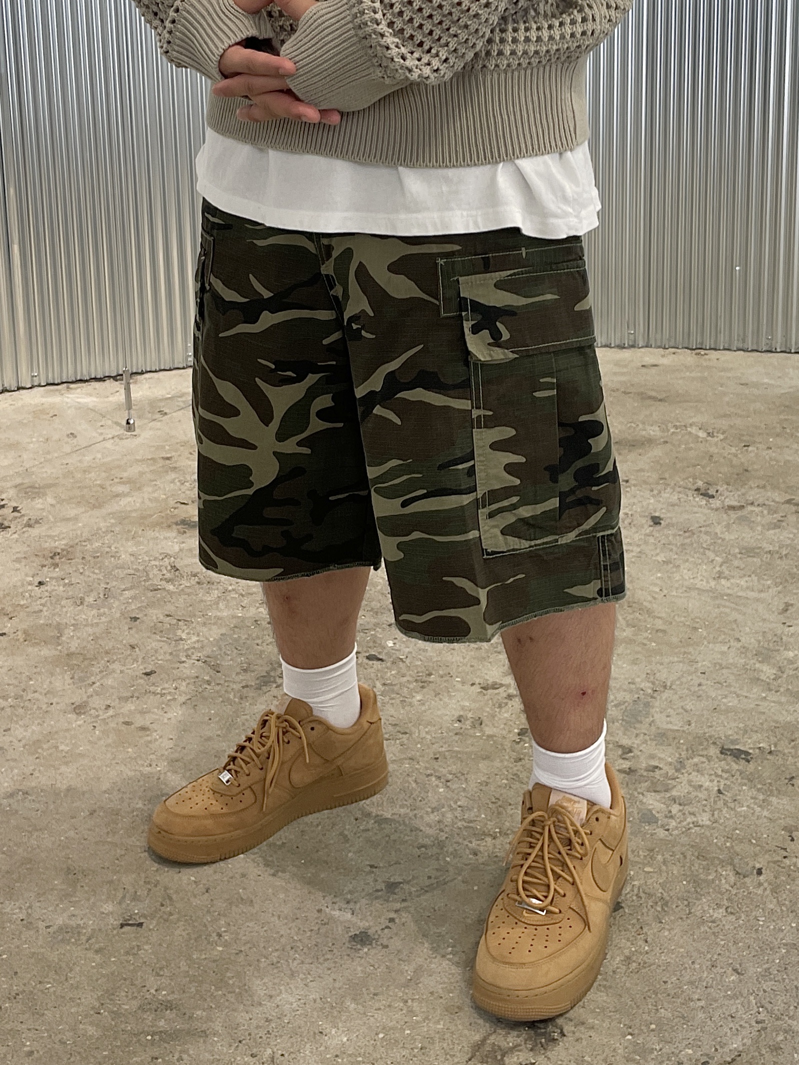 Nike x Supreme Air Force 1 Low Flax 착용 스타일 - 4