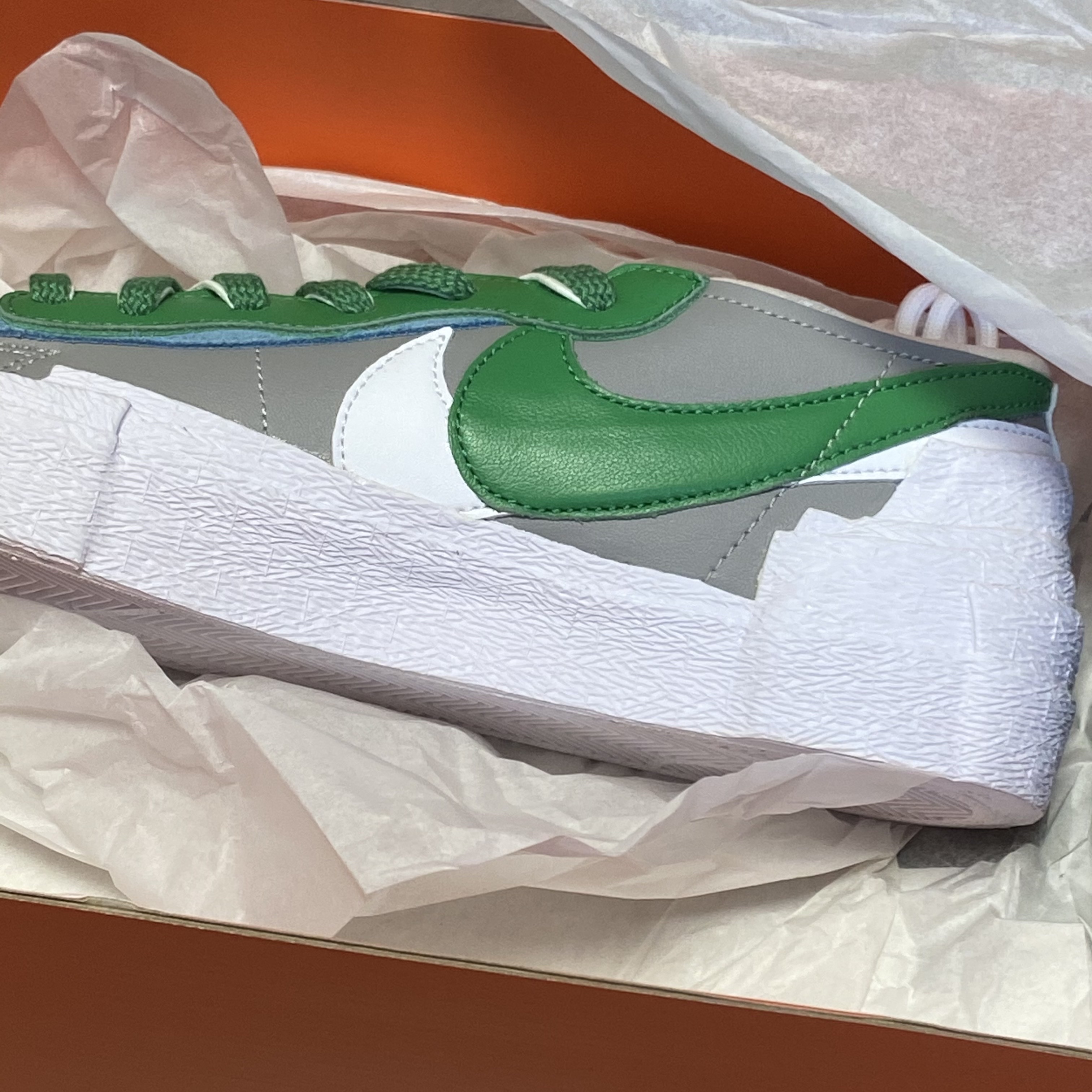 Nike x Sacai Blazer Low Classic Green 착용 스타일 - 1