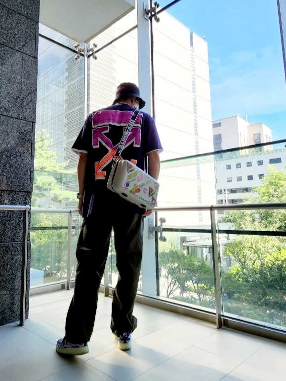 Off-White x Amore Pacific Protection Box (Without Cosmetics), Nike Air Force 1 Low '07 Purple Skeleton 착용 스타일 - 2