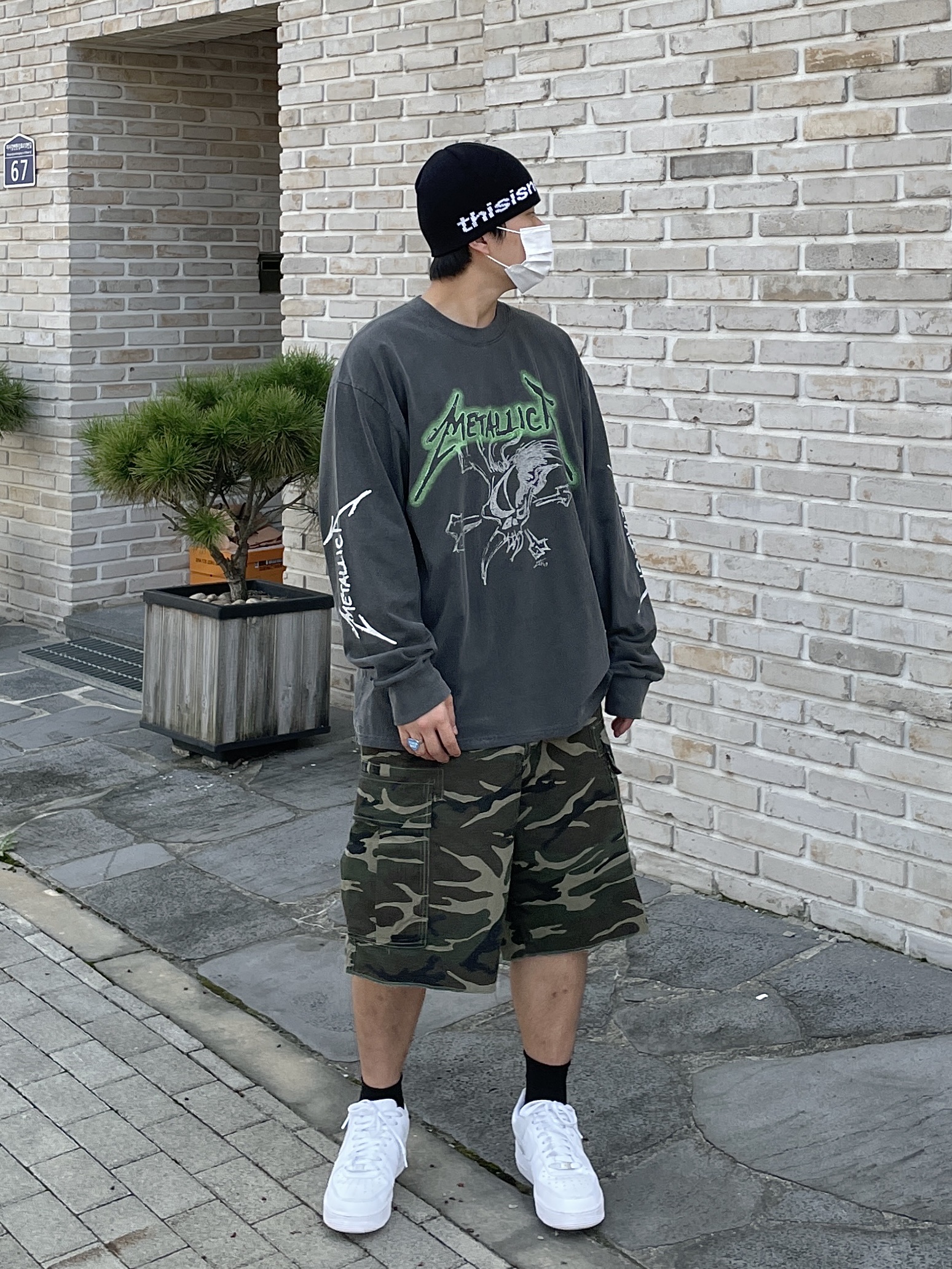 Nike Air Force 1 '07 Low White 착용 스타일 - 4