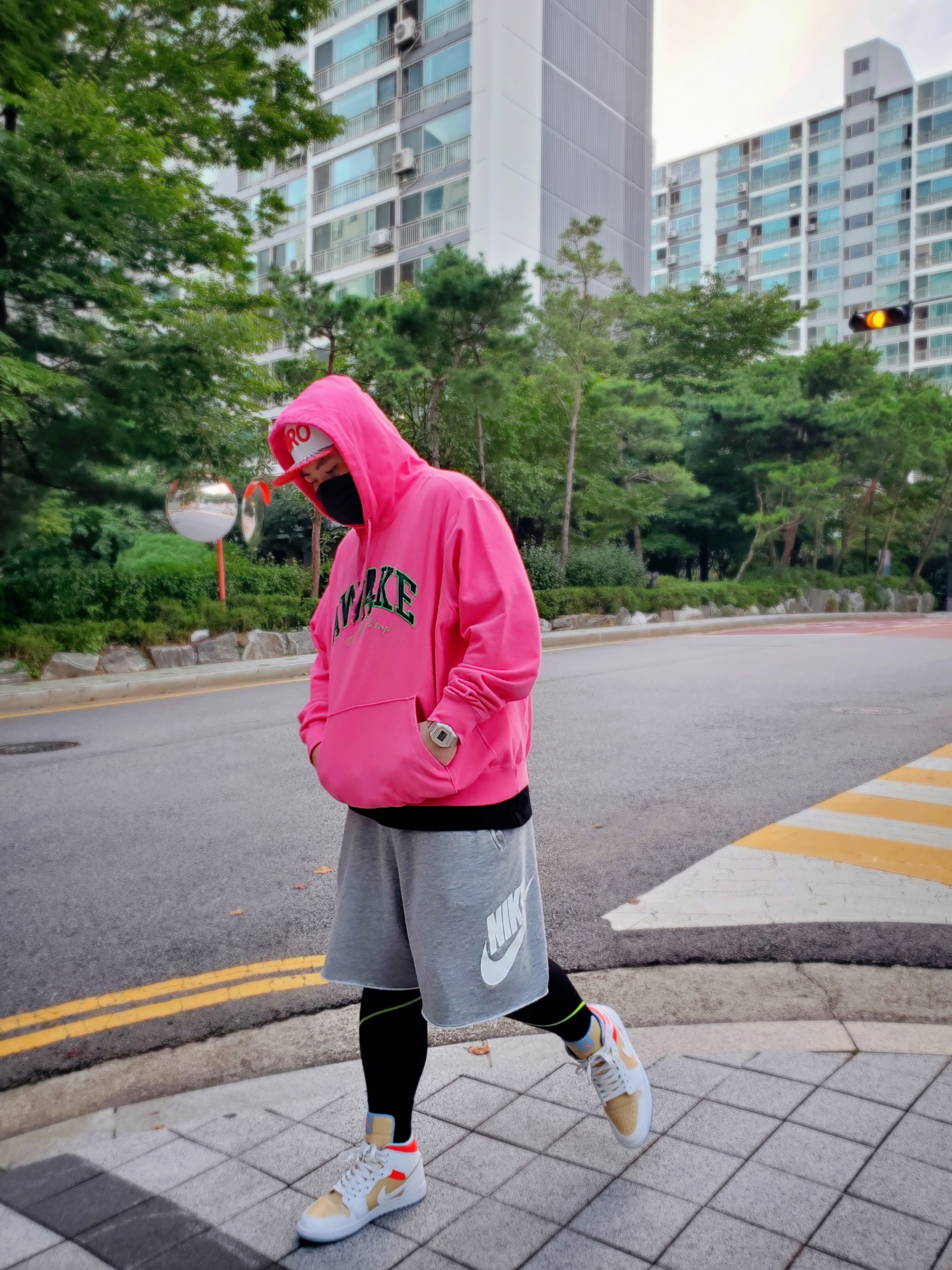 (W) Jordan 1 Mid SE Sesame 착용 스타일