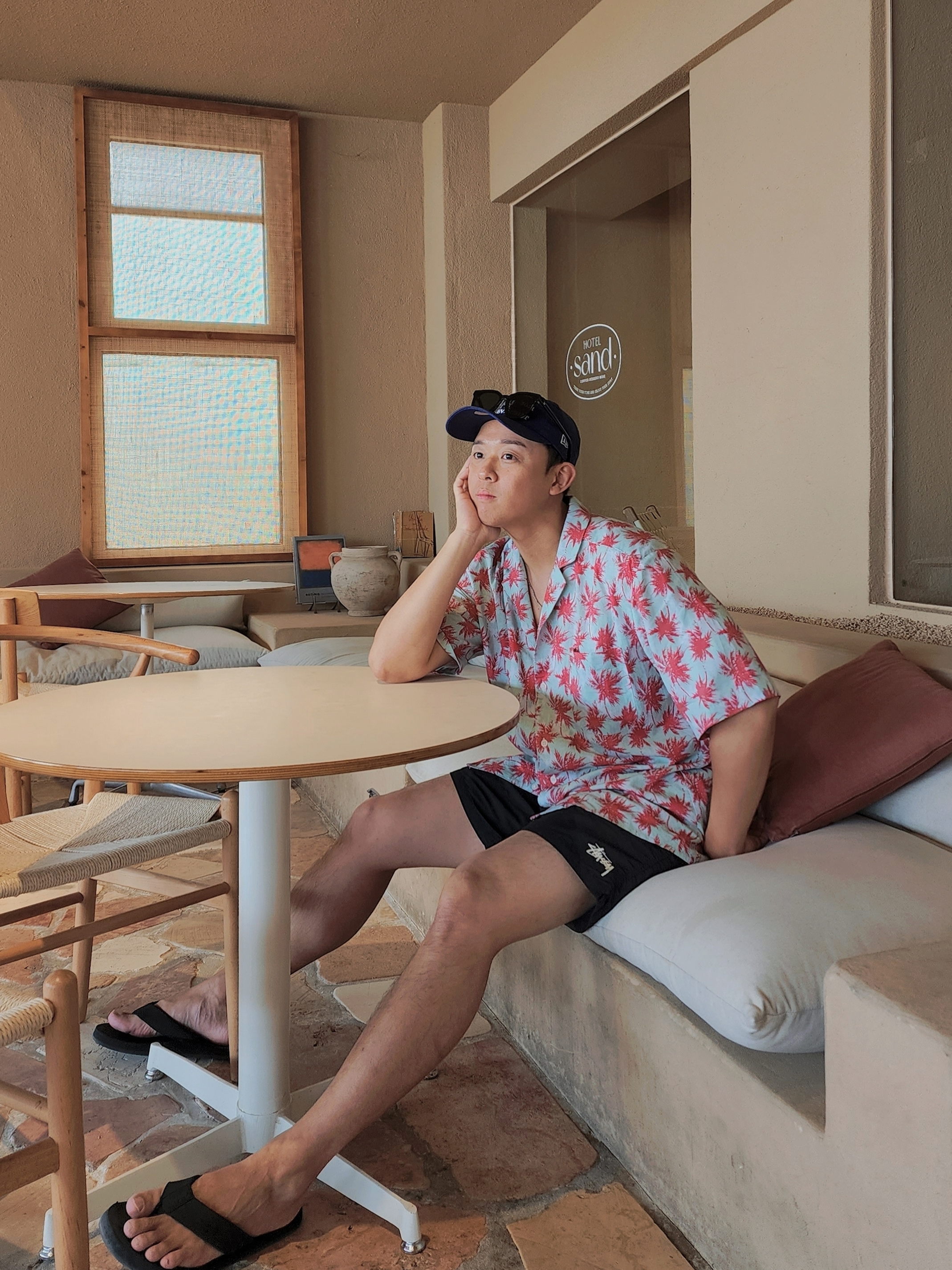 Stussy Stock Water Shorts Black 착용 스타일 - 1