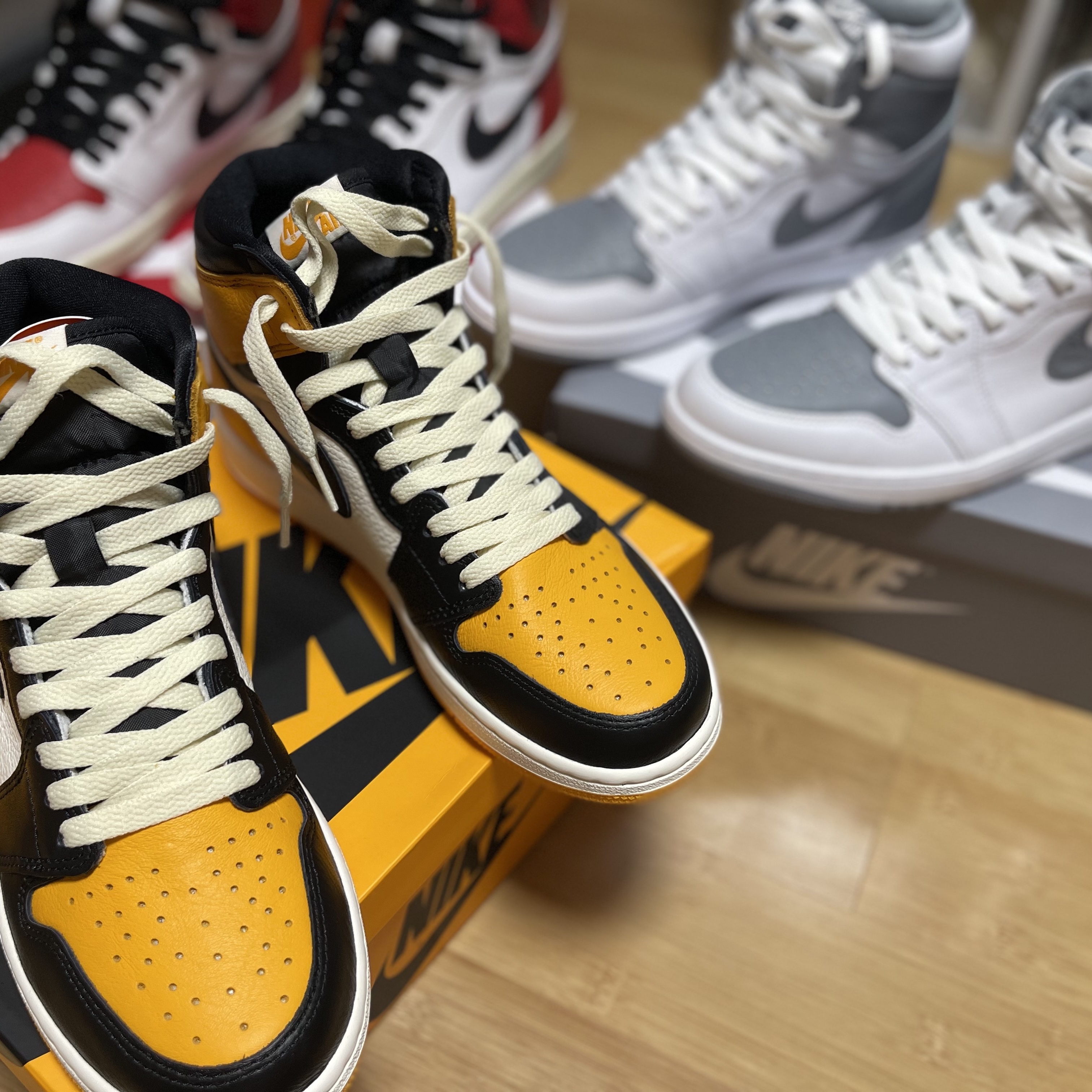 Jordan 1 Retro High OG Stealth, Jordan 1 Retro High OG Heritage 착용 스타일 - 4