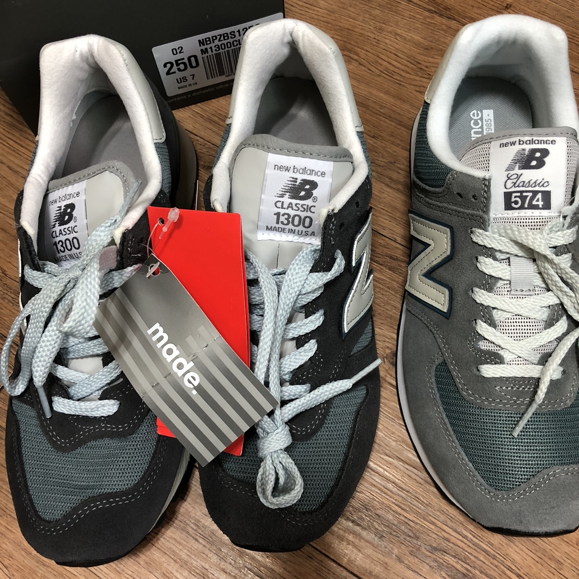 New Balance 1300 Made in USA Steel Blue - D Standard 착용 스타일