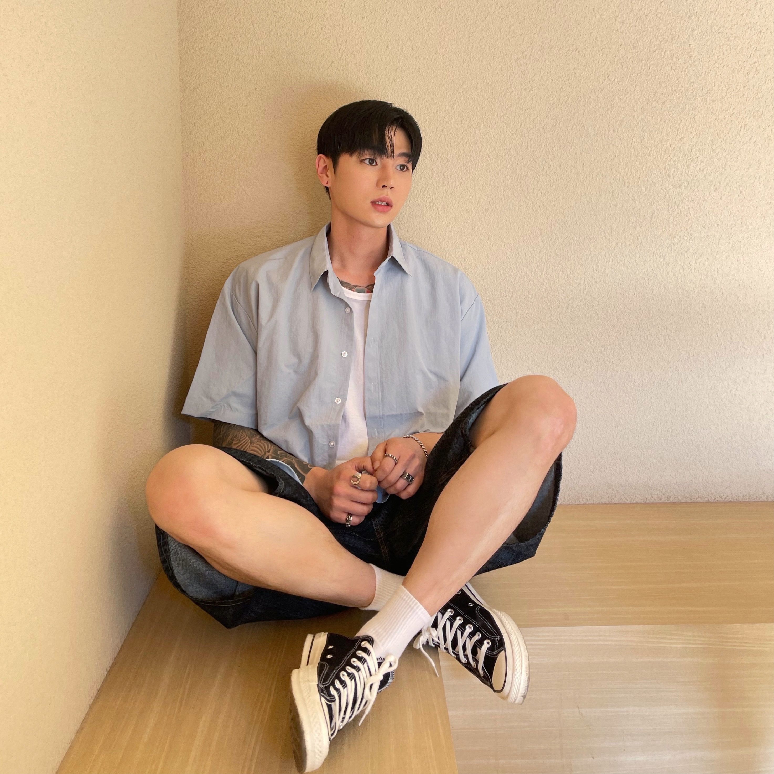 Converse Chuck 70 Ox Black - Standard 착용 스타일