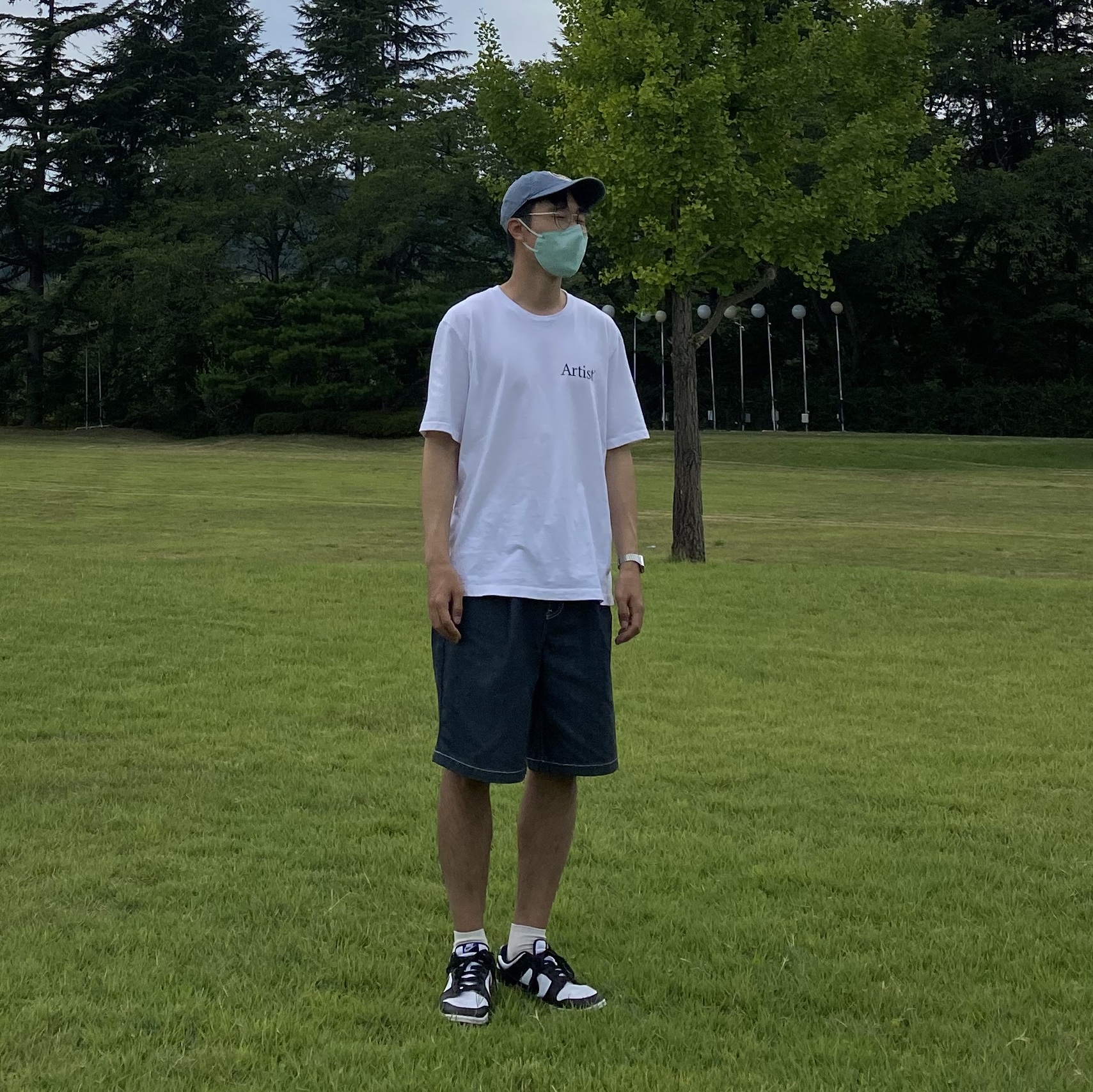 Double RL Garment Dyeing Twill Ball Cap Blue, Nike Dunk Low Retro Black 착용 스타일