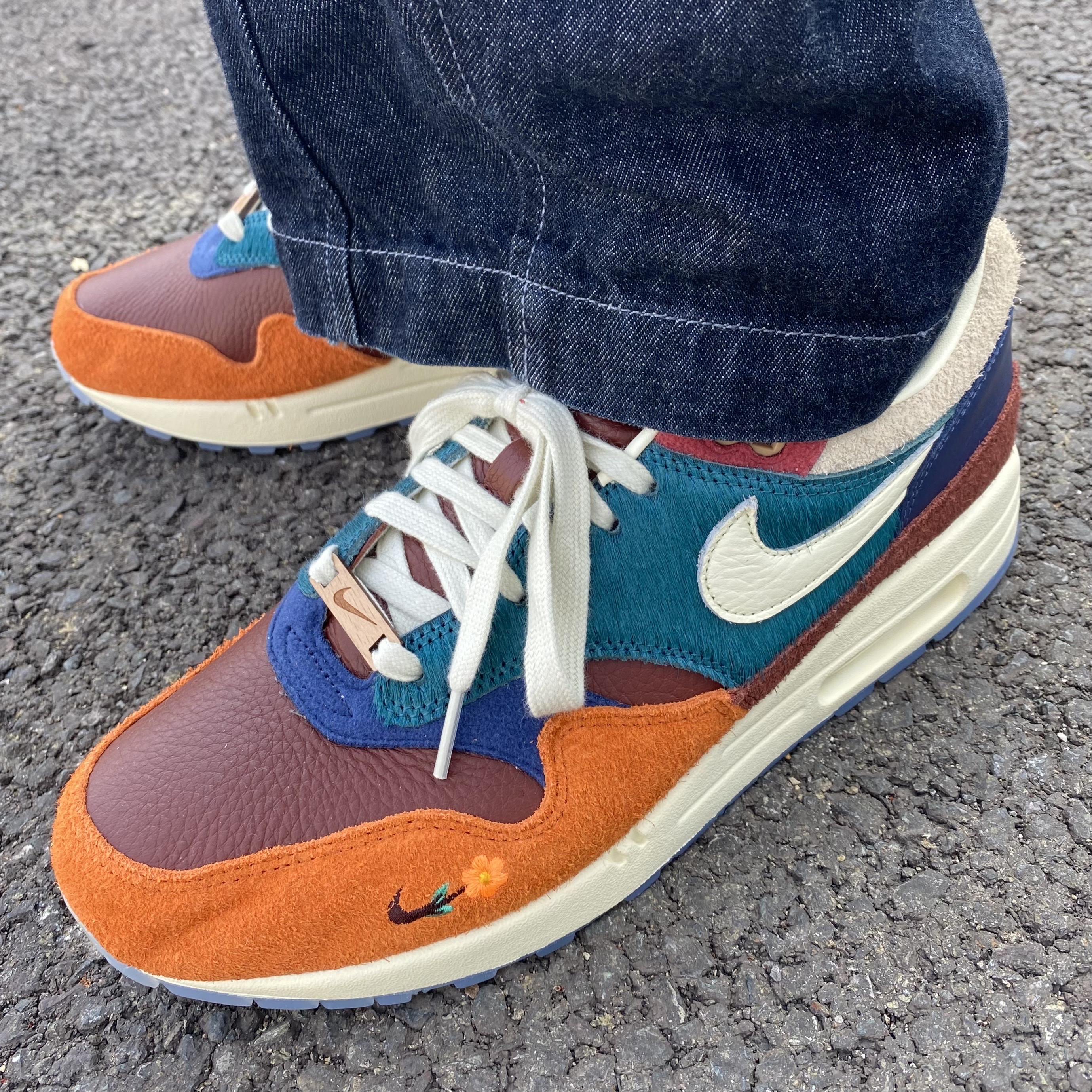 Nike x Kasina Air Max 1 SP Won-Ang Orange 착용 스타일 - 1