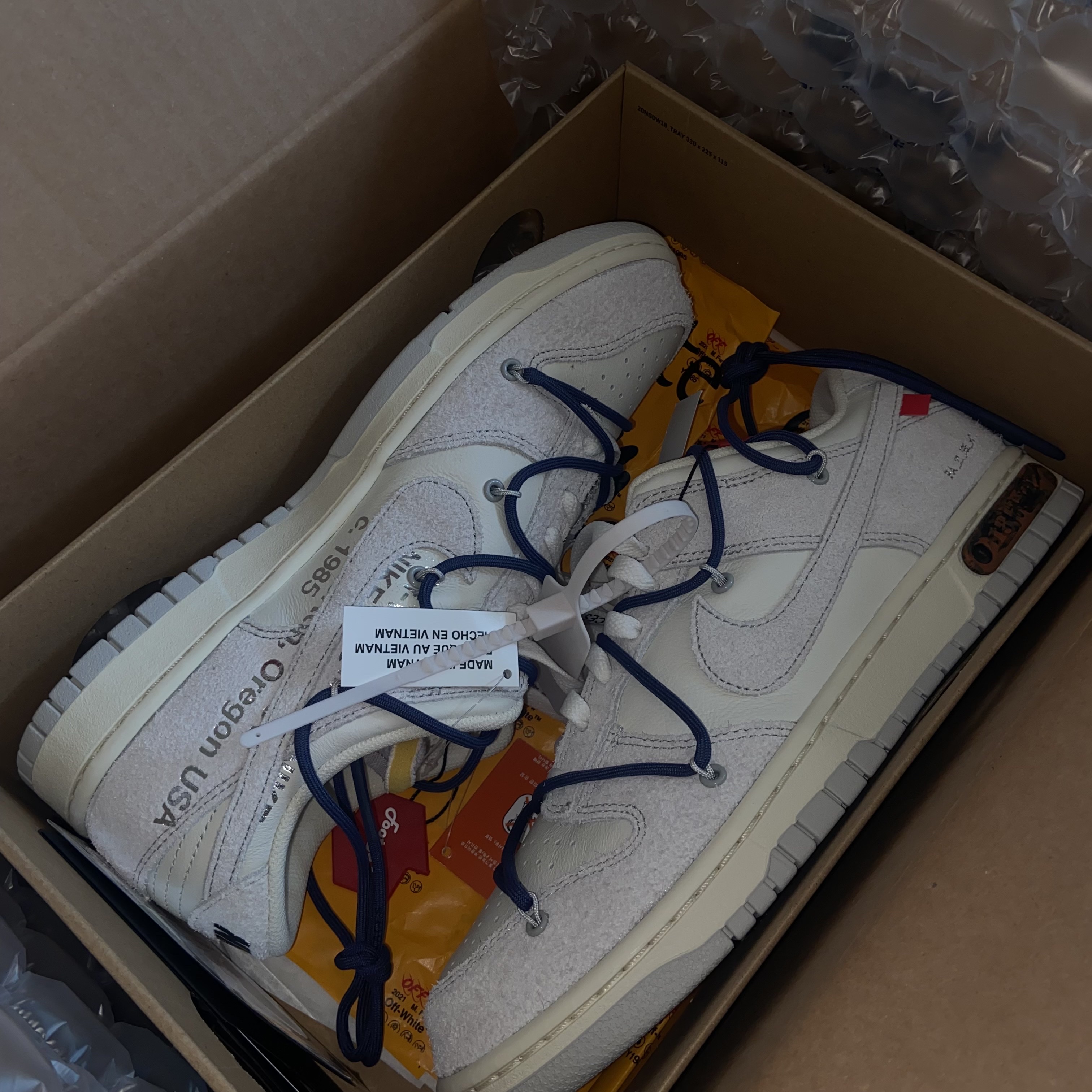 Nike x Off-White Dunk Low The 50 - Lot 18 착용 스타일