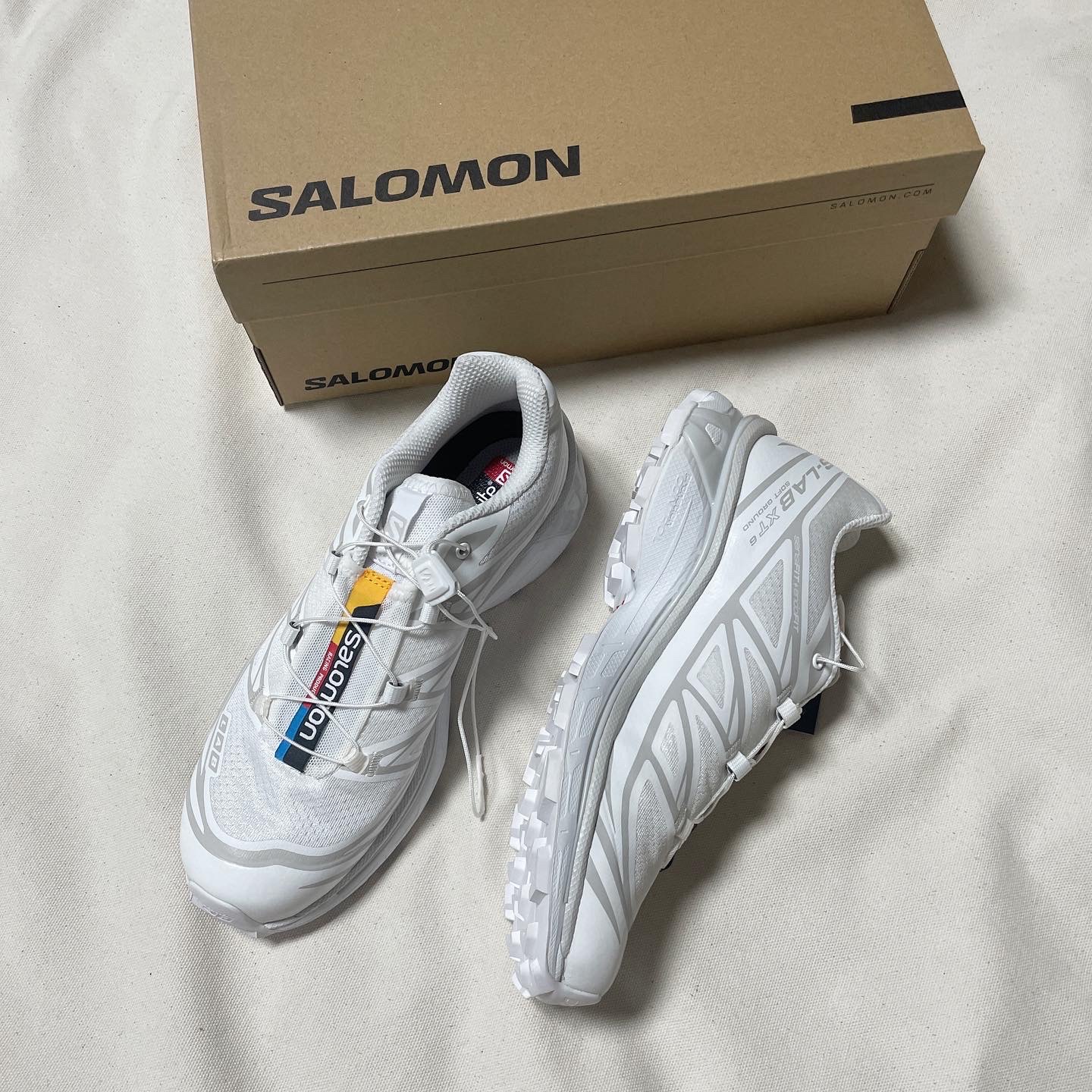 Salomon XT-6 ADV White 착용 스타일