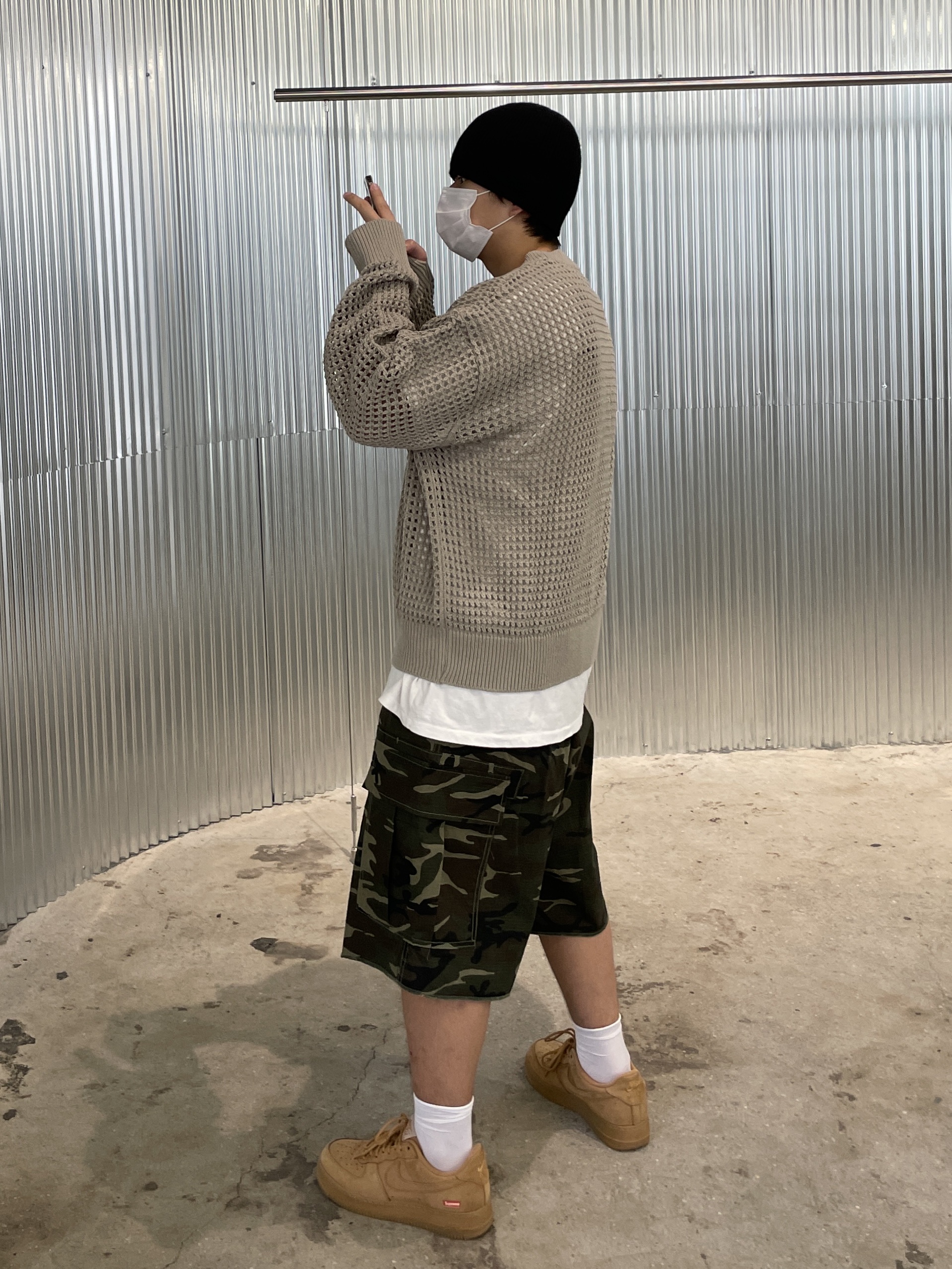 Nike x Supreme Air Force 1 Low Flax 착용 스타일 - 3