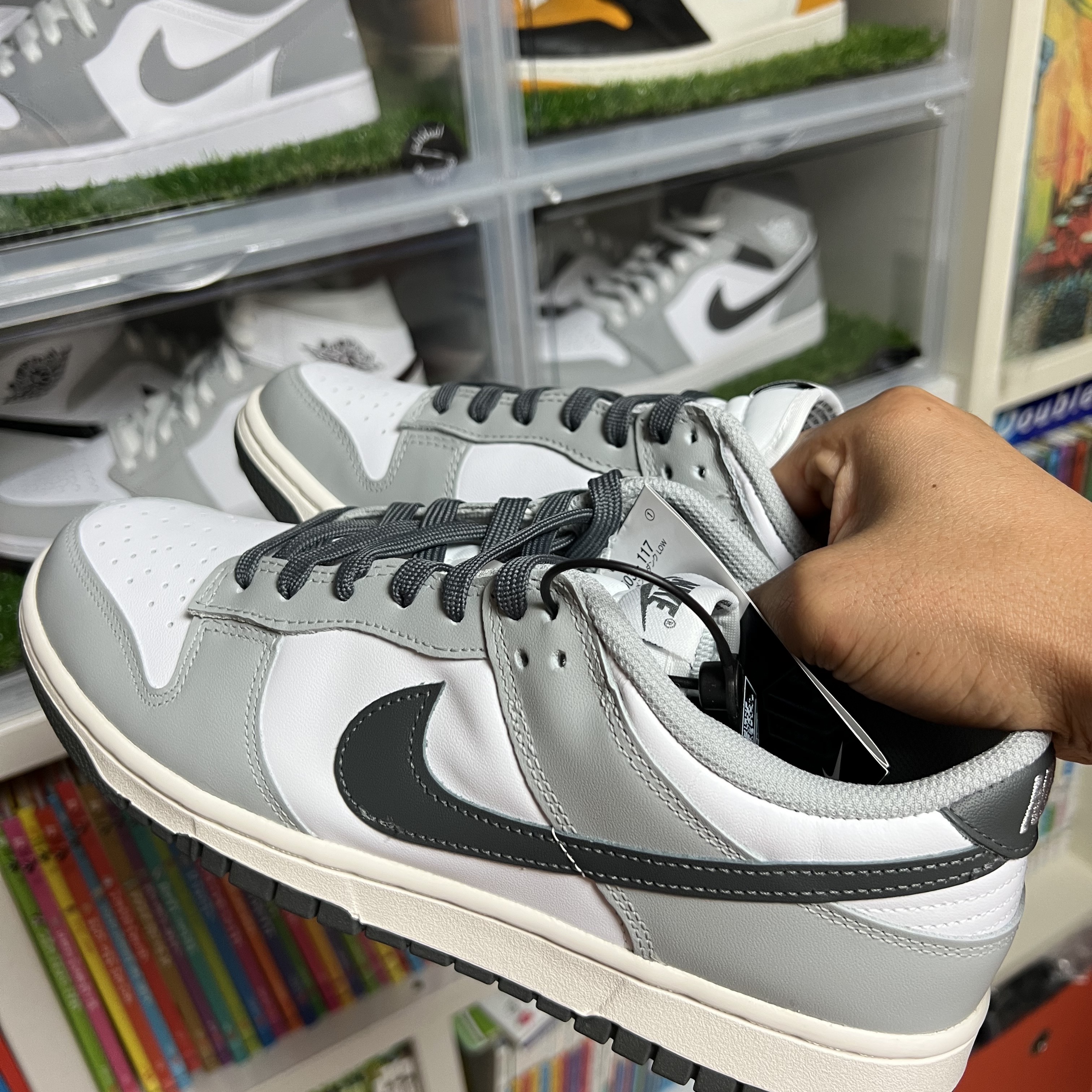 (W) Nike Dunk Low Light Smoke Grey 착용 스타일