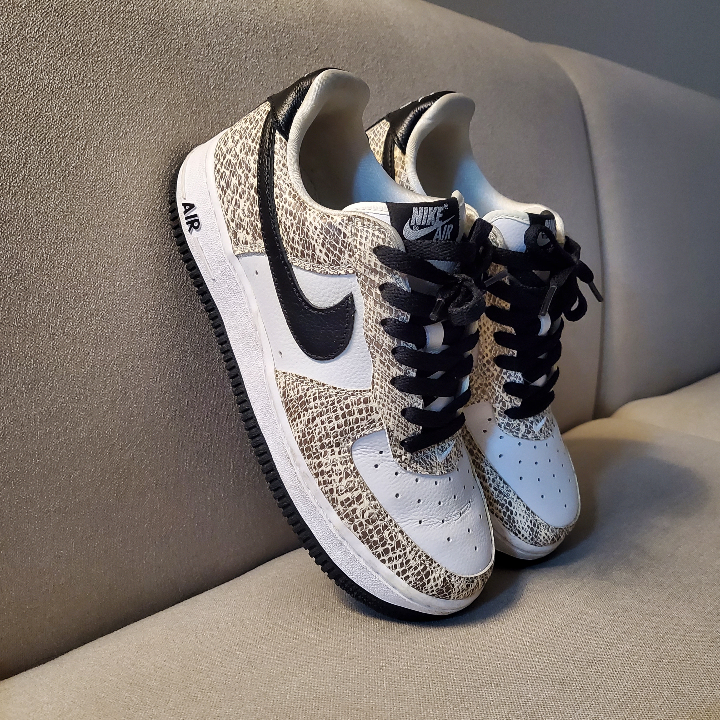 Nike Air Force 1 Low Retro Cocoa Snake 2018 착용 스타일 - 2