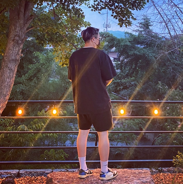 Essentials T-Shirt Black - 21SS, Essentials Sweatshorts Black - 21SS 착용 스타일