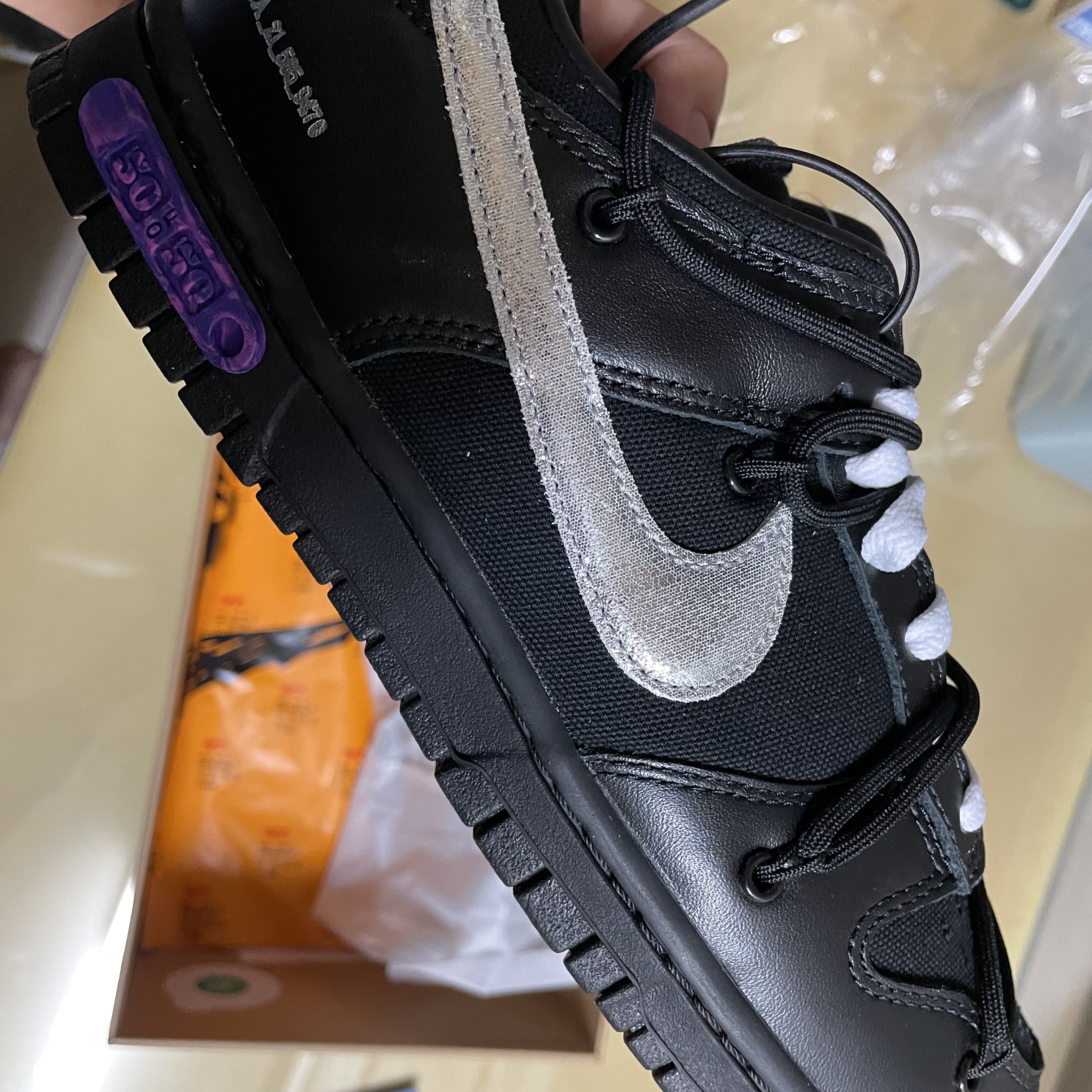 Nike x Off-White Dunk Low The 50 - Lot 50 착용 스타일 - 2