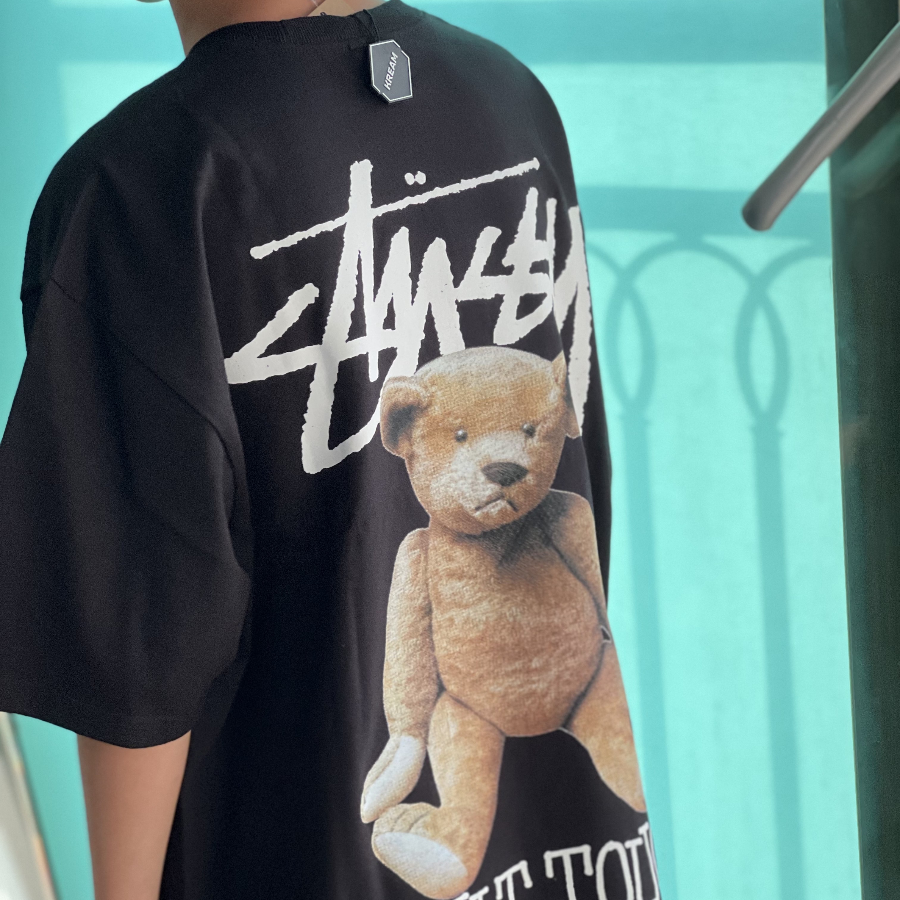 Stussy Built Tough T-Shirt Black 착용 스타일 - 2