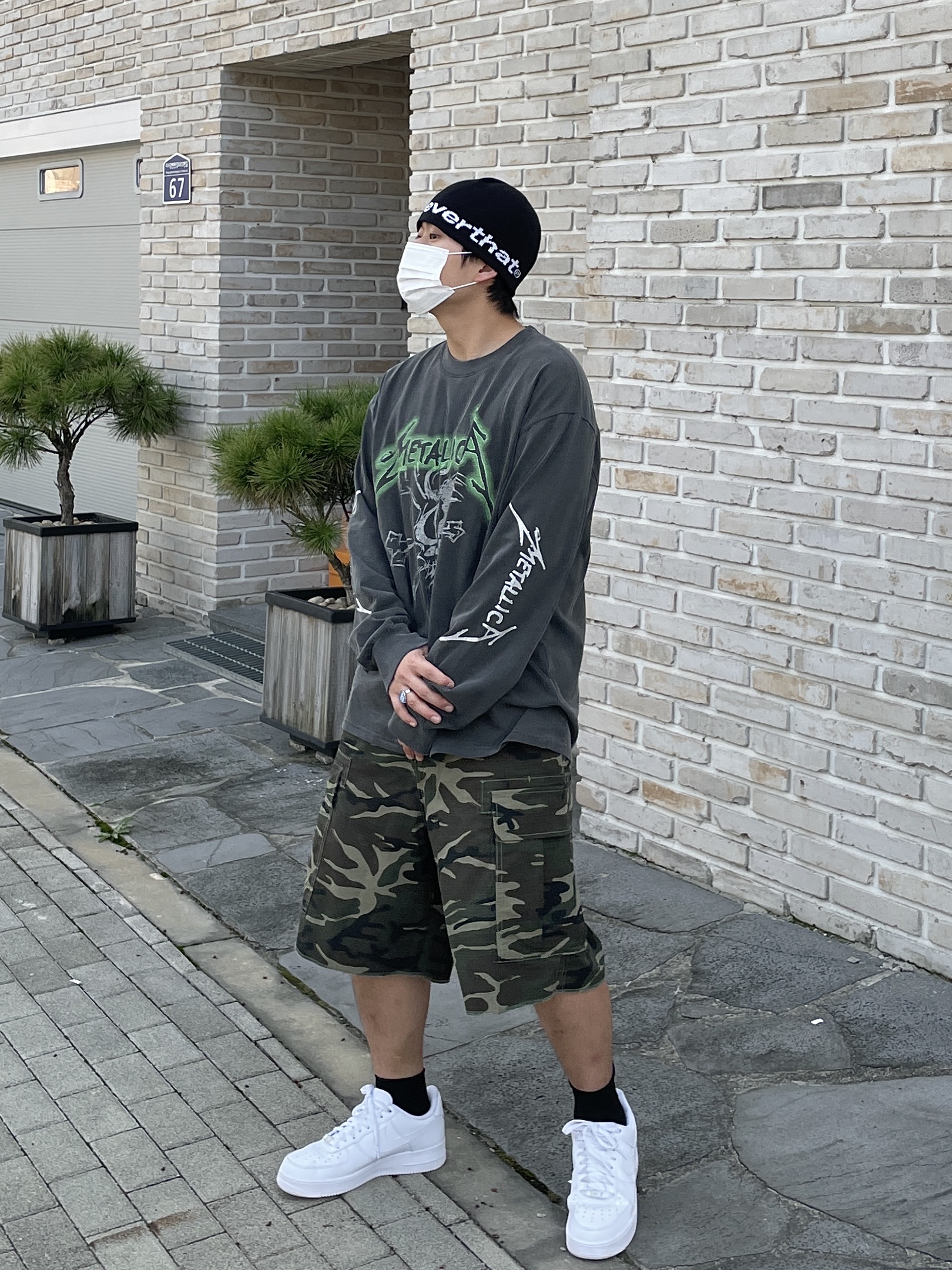 Nike Air Force 1 '07 Low White 착용 스타일 - 1