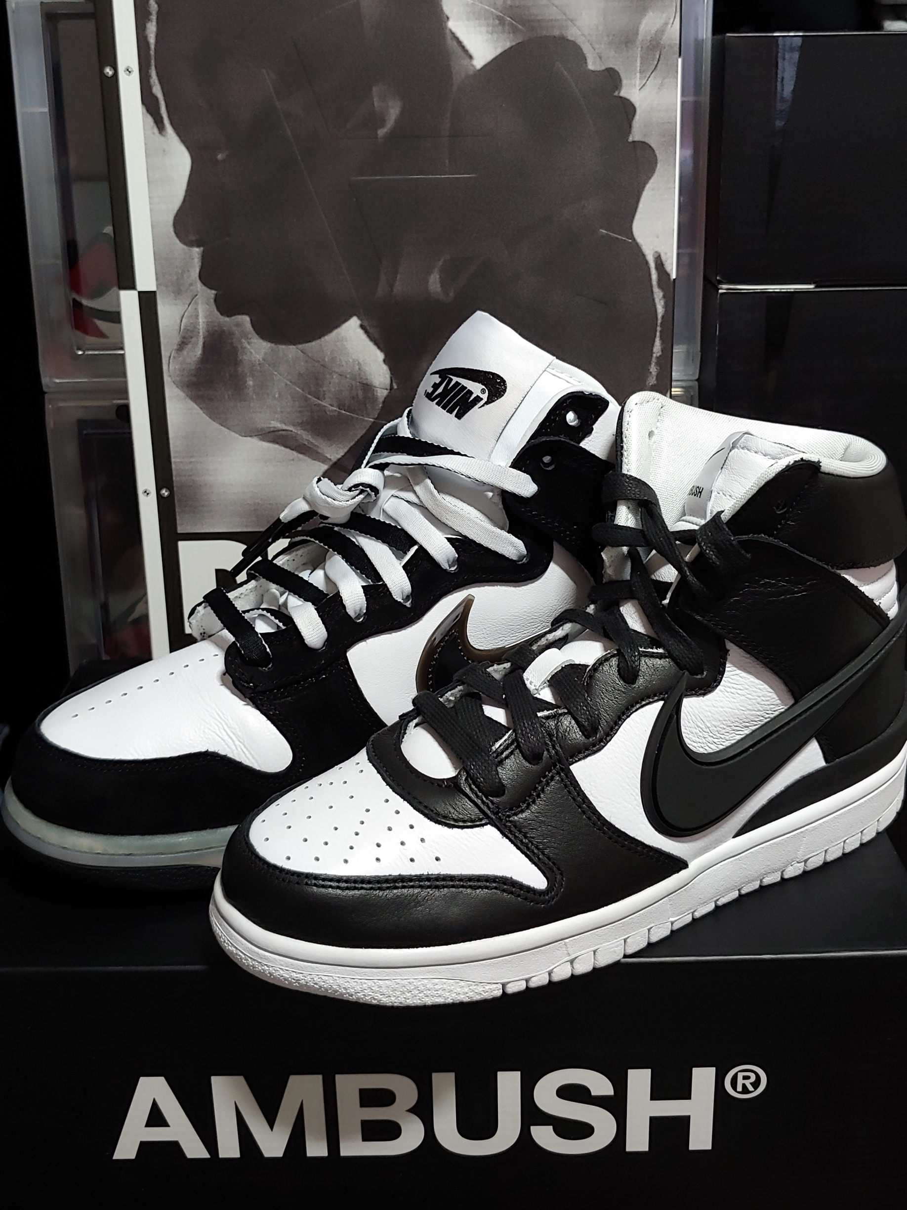 Nike x Ambush Dunk High Black, Nike x Slam Jam Dunk High SP Clear Black 착용 스타일 - 5