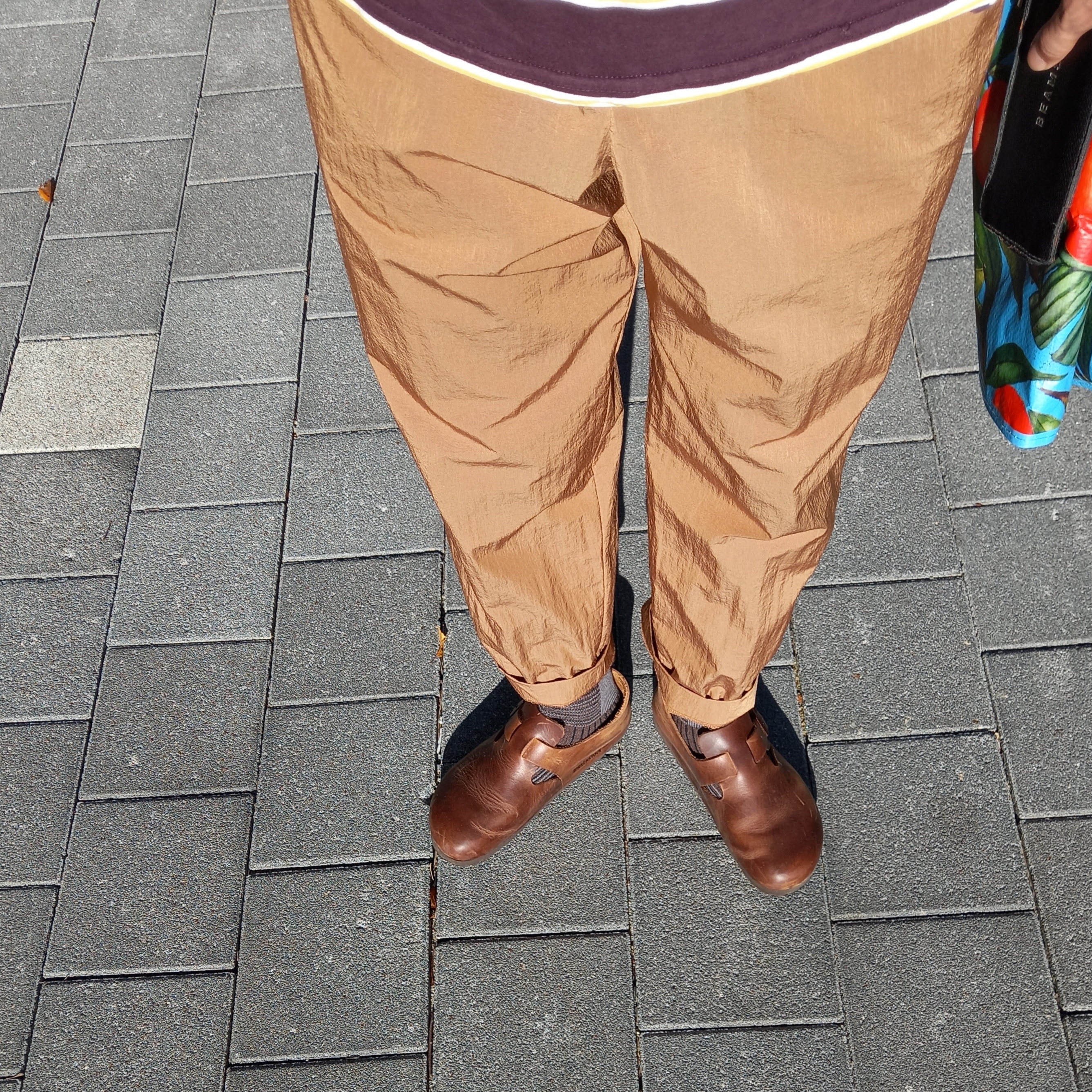 Birkenstock Boston Soft Footbed Taupe - Regular 착용 스타일