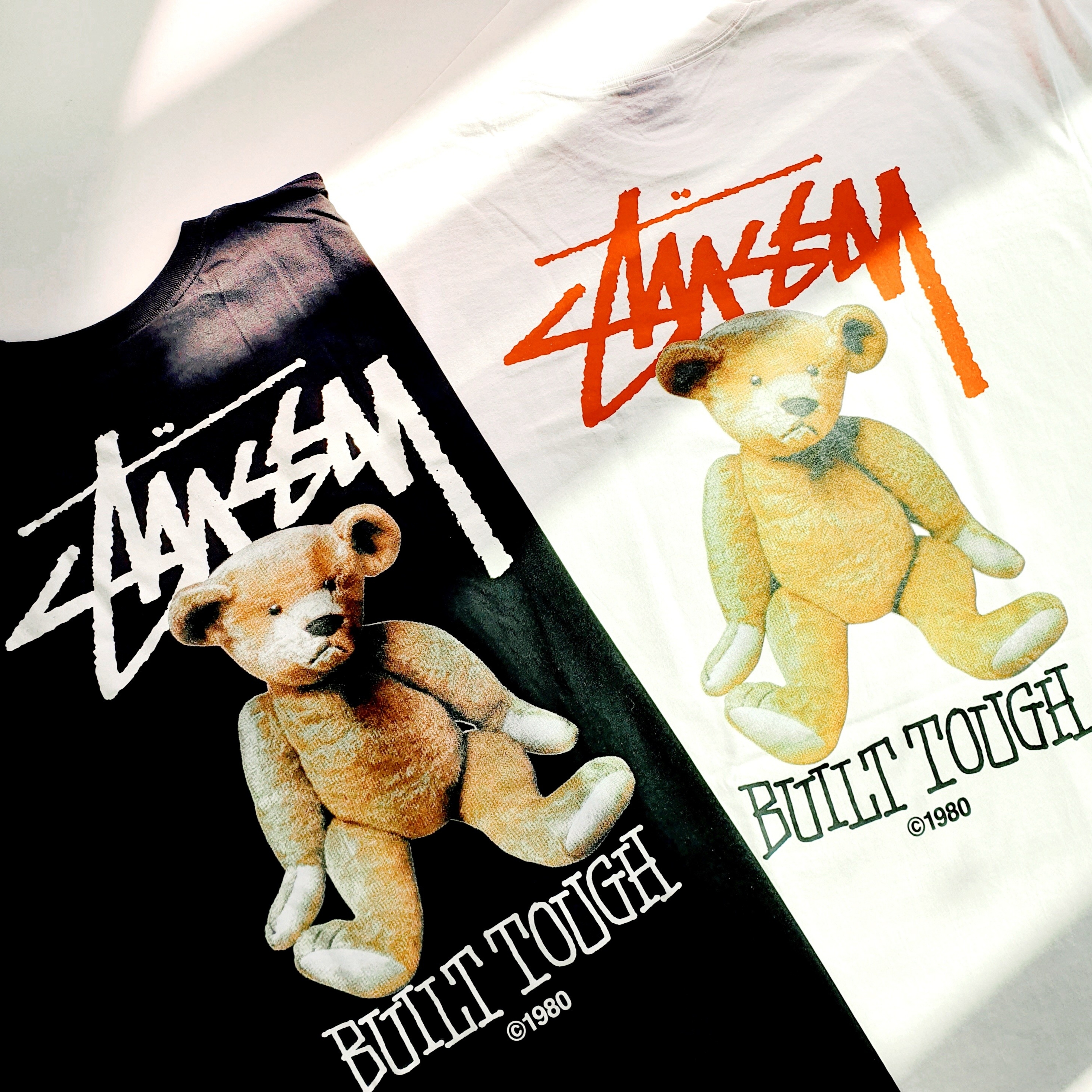 Stussy Built Tough T-Shirt White, Stussy Built Tough T-Shirt Black 착용 스타일