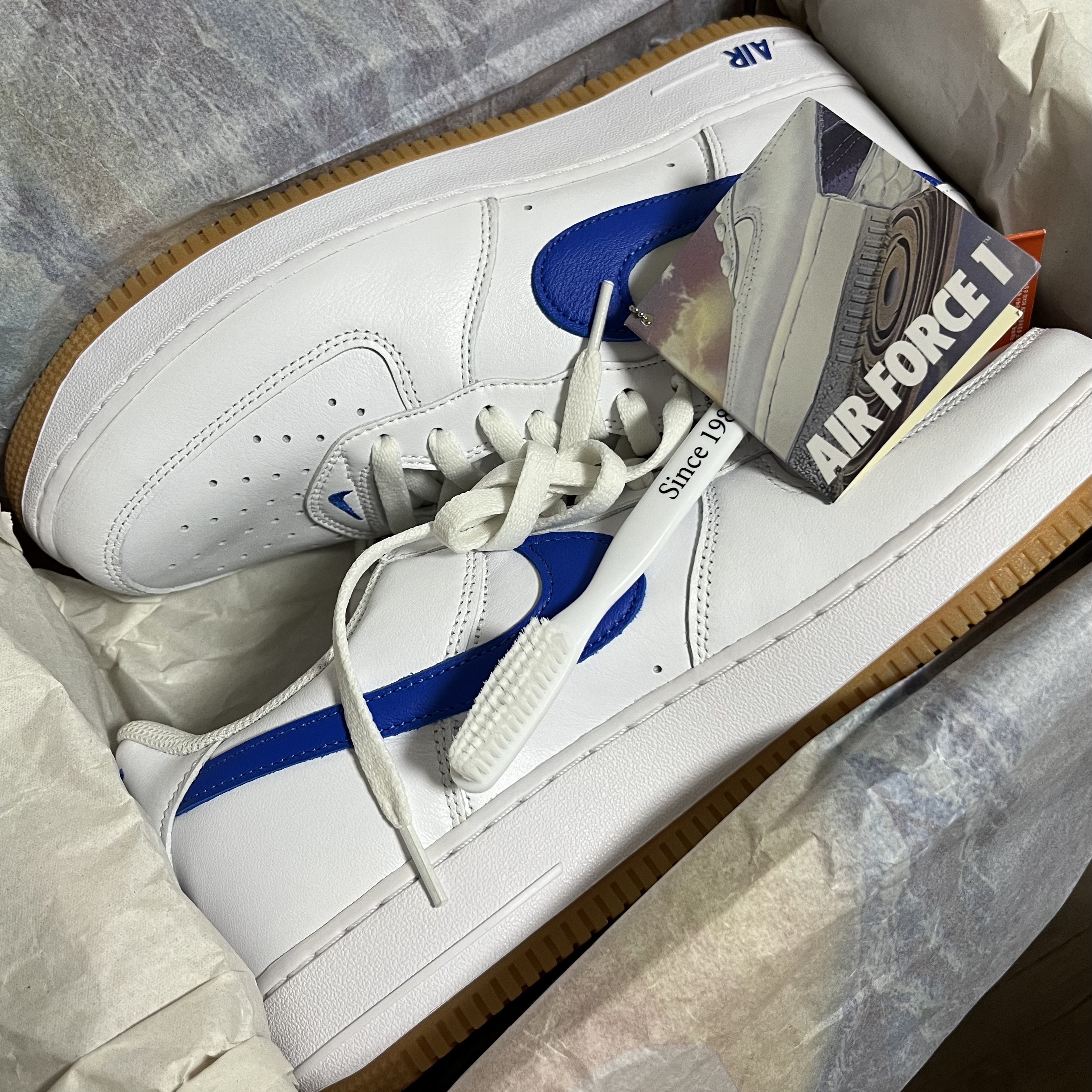 Nike Air Force 1 Low Retro Color of the Month Varsity Royal 착용 스타일