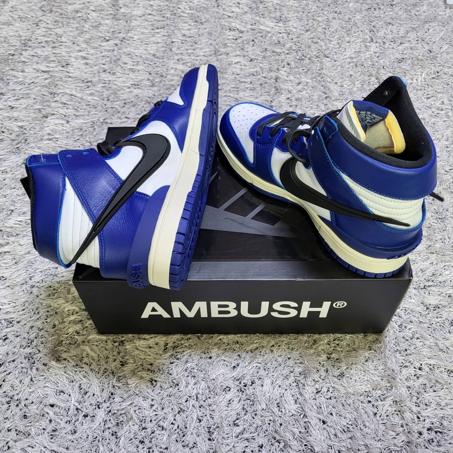 Nike x Ambush Dunk High Deep Royal Blue 착용 스타일