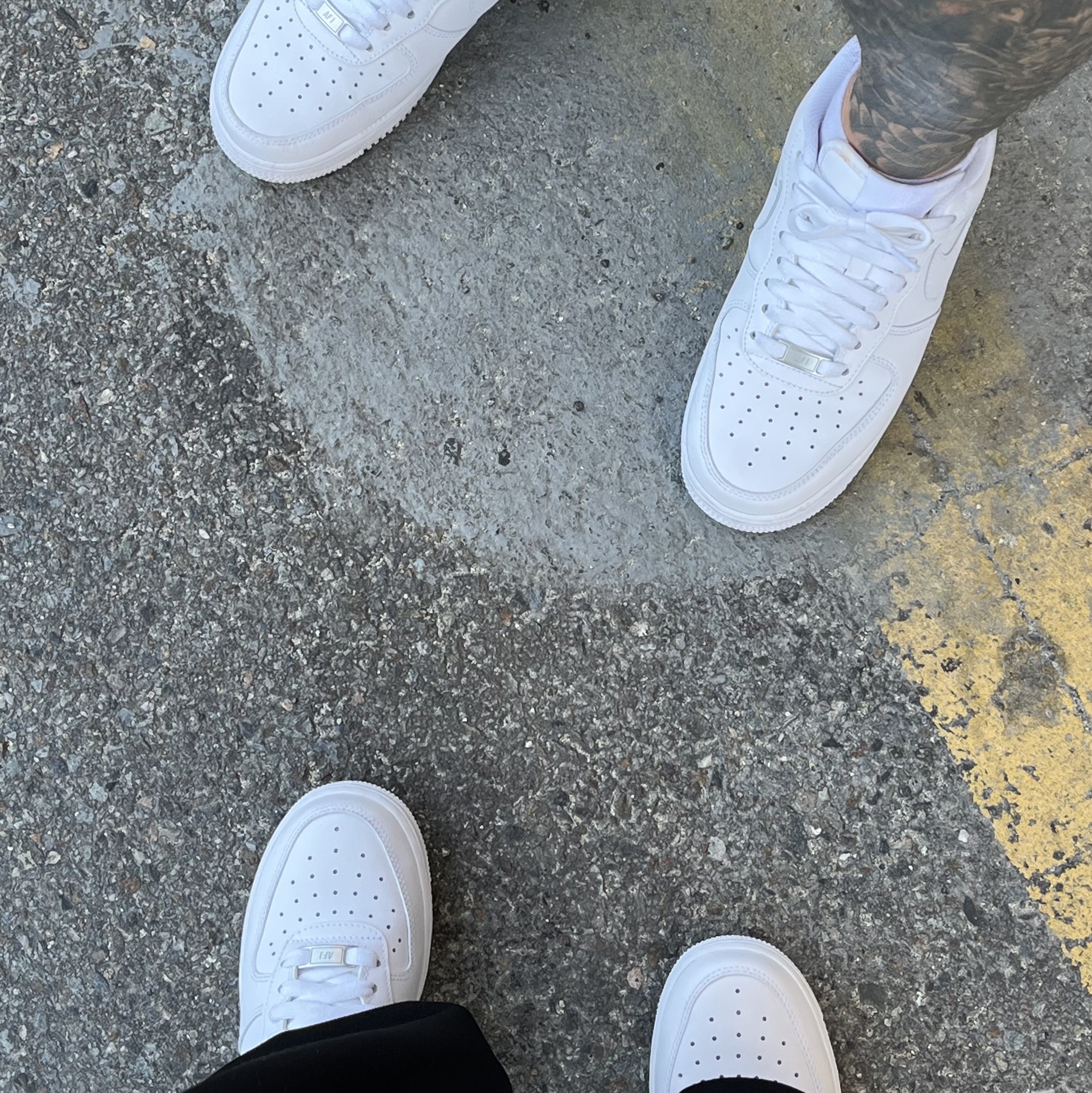 (W) Nike Air Force 1 '07 Low White, Nike Air Force 1 '07 Low White 착용 스타일